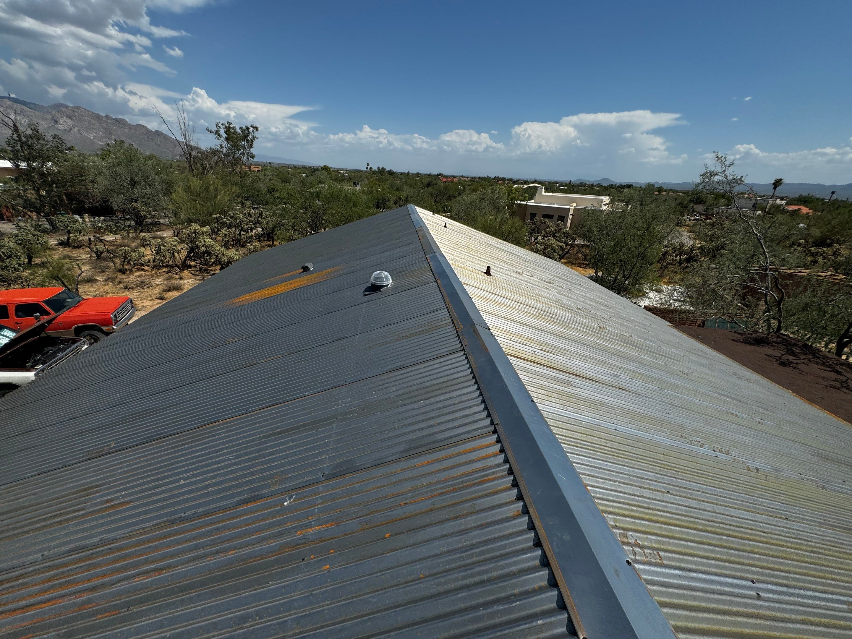 Galvanized Steel Exposed Fastener by Reimagine Roofing