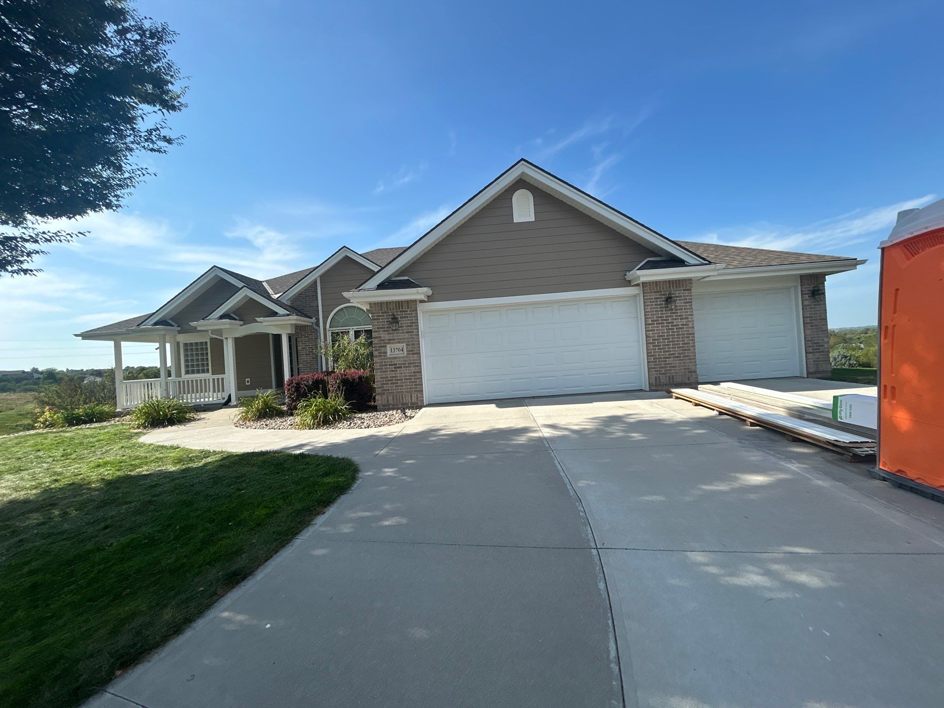 James Hardie Siding and Soffit Replacement in Bellevue by Carps Complete Exteriors