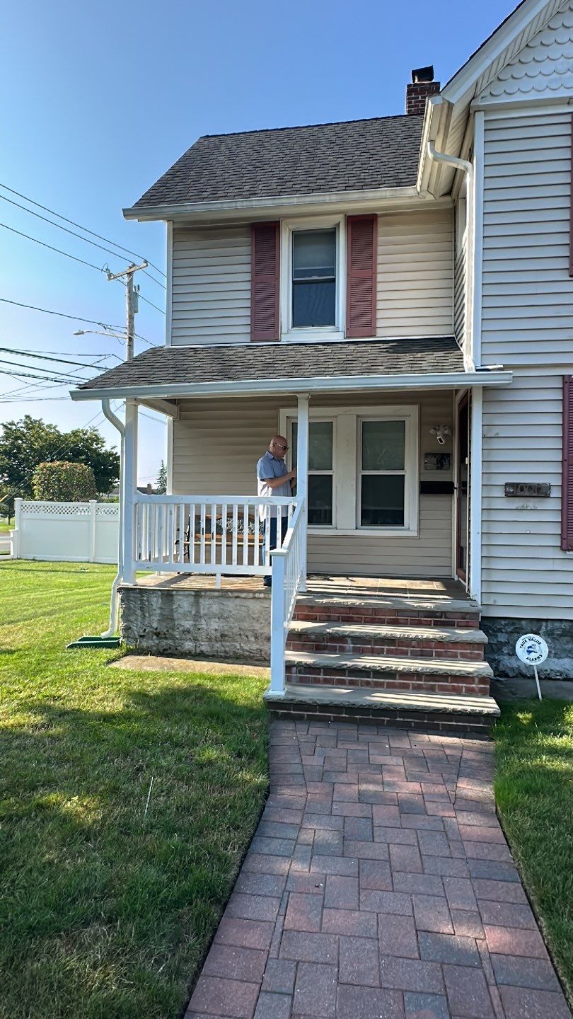 Reconfigure gutter and leader. by Above All Gutters 