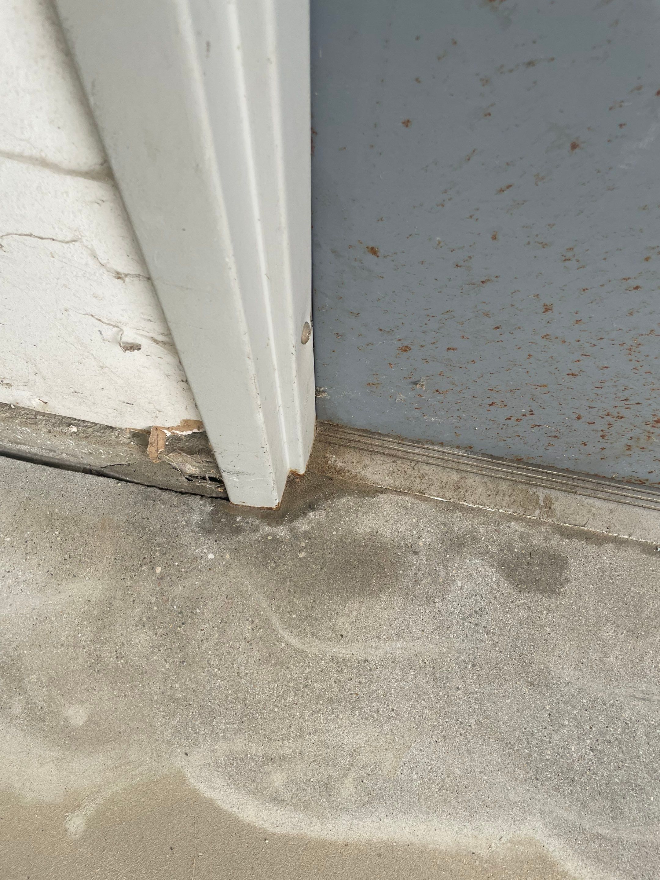 Coyote Flake Concrete Coating for Sioux Falls Garage by Select Painting, Coatings & Garage Cabinets