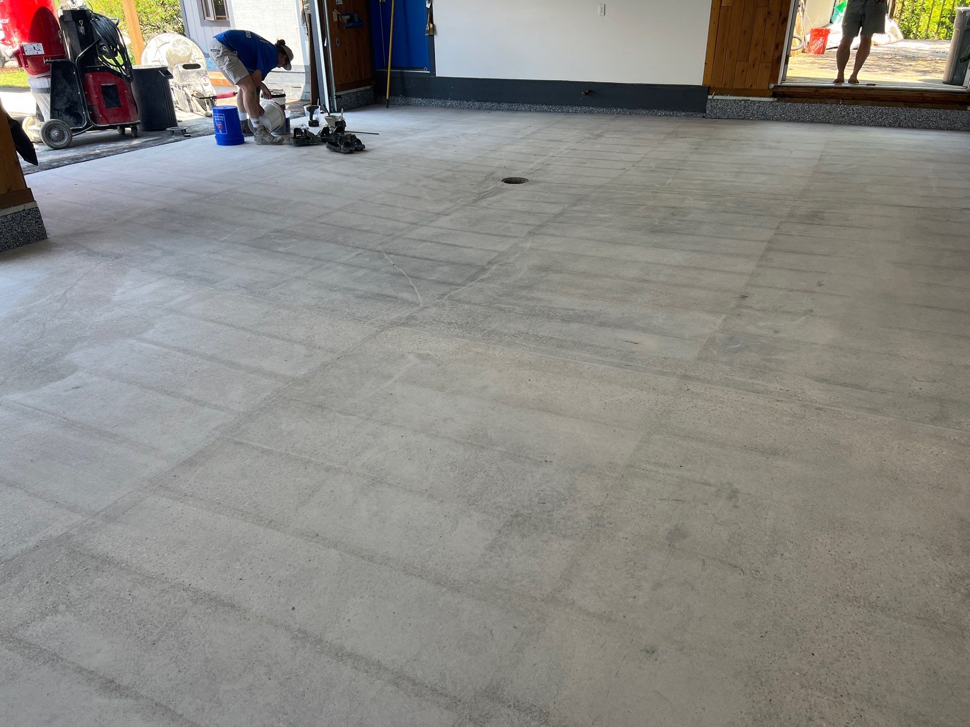 Durable & Decorative Epoxy Flake Floor Installation by Gordon Painting