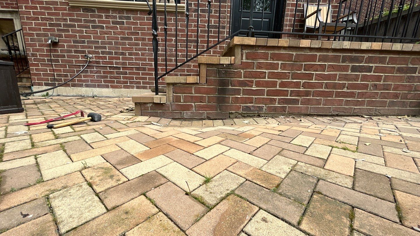 brick paver repair  using Structure bond Techniseal by Northern Power Washing LLC.