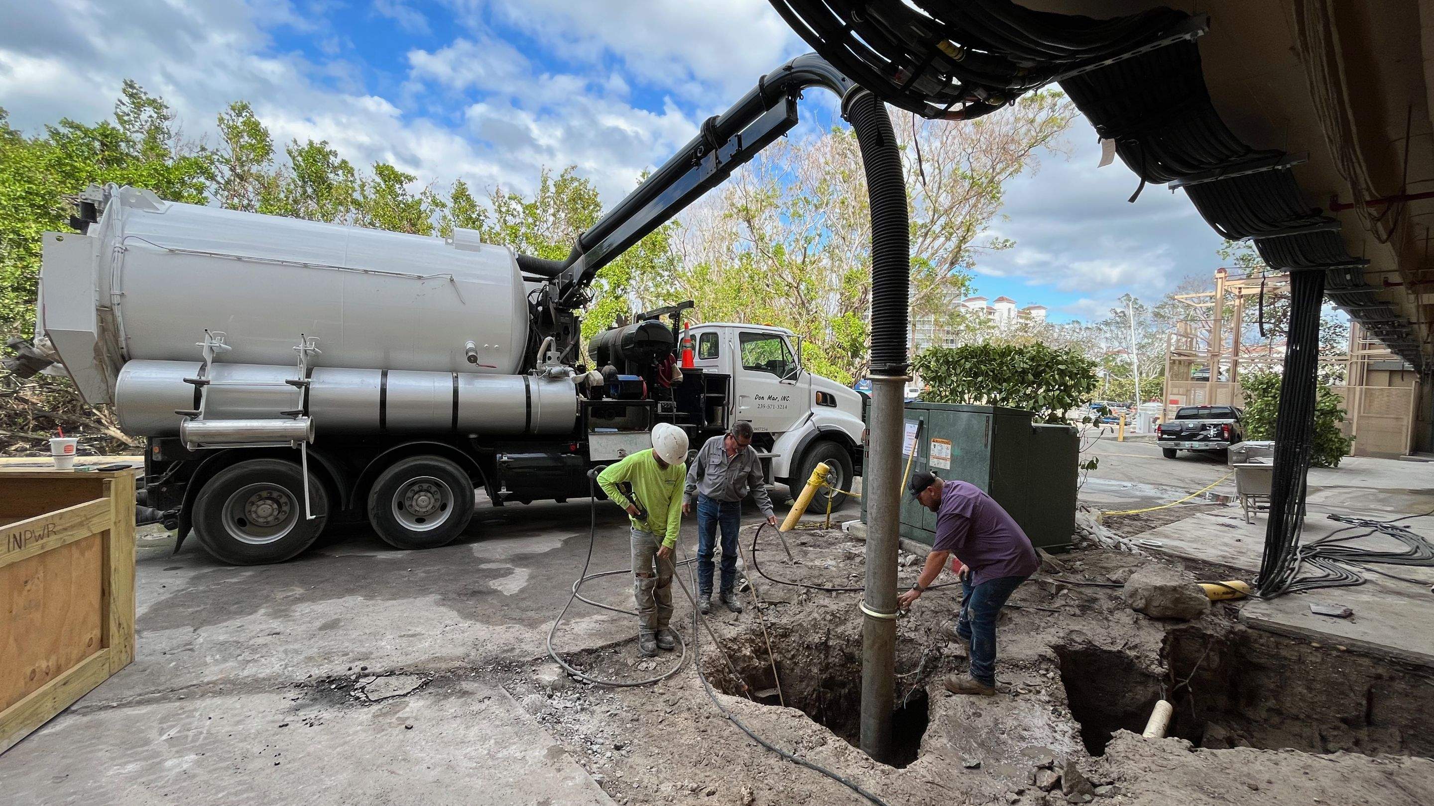 Ritz-Carlton North Service Road Daylighting by Don Mar, Inc. Storm Water Solutions