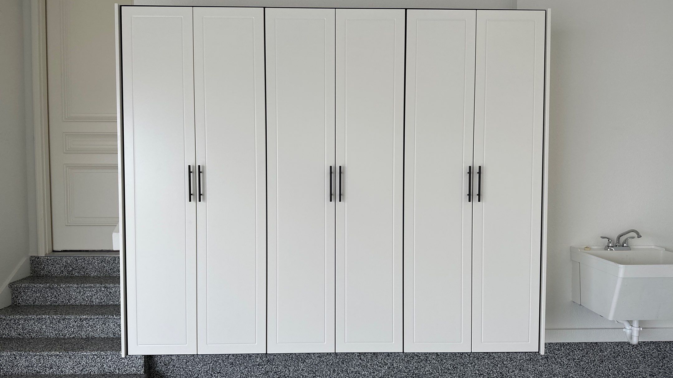 Mike & Pam transformed their garage with a Banner Garage Floor and Cabinets by Banner Garage