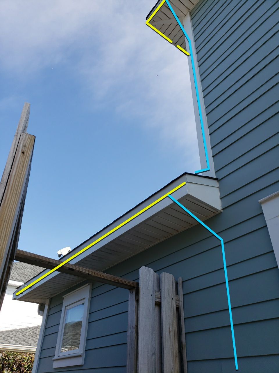 Gutter Installation Using White K-Style 6 Inch Seamless Gutters by Gutter Professors