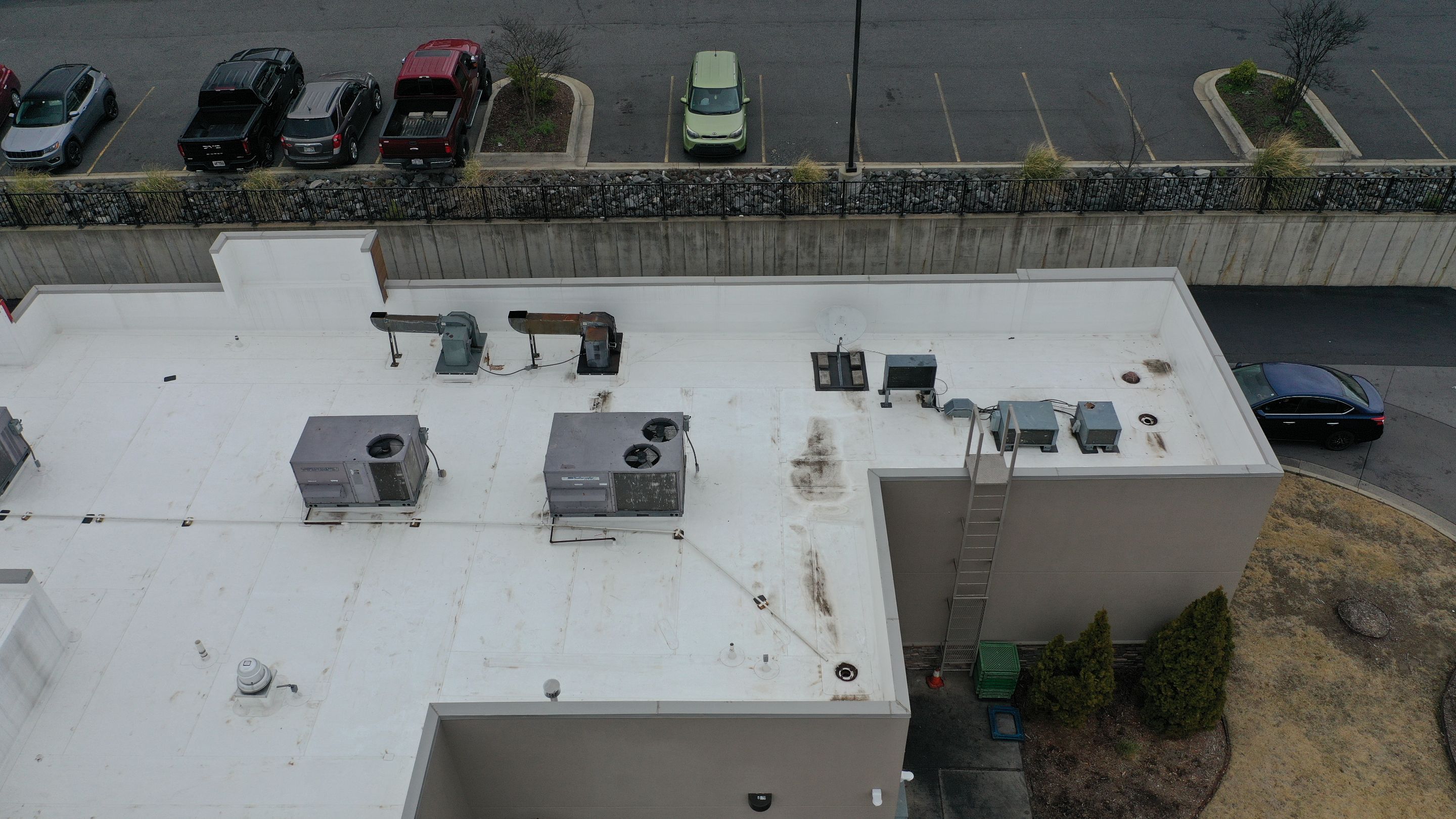 Commercial Roofing Installation using 50 mil PVC by Hostetler Roofing