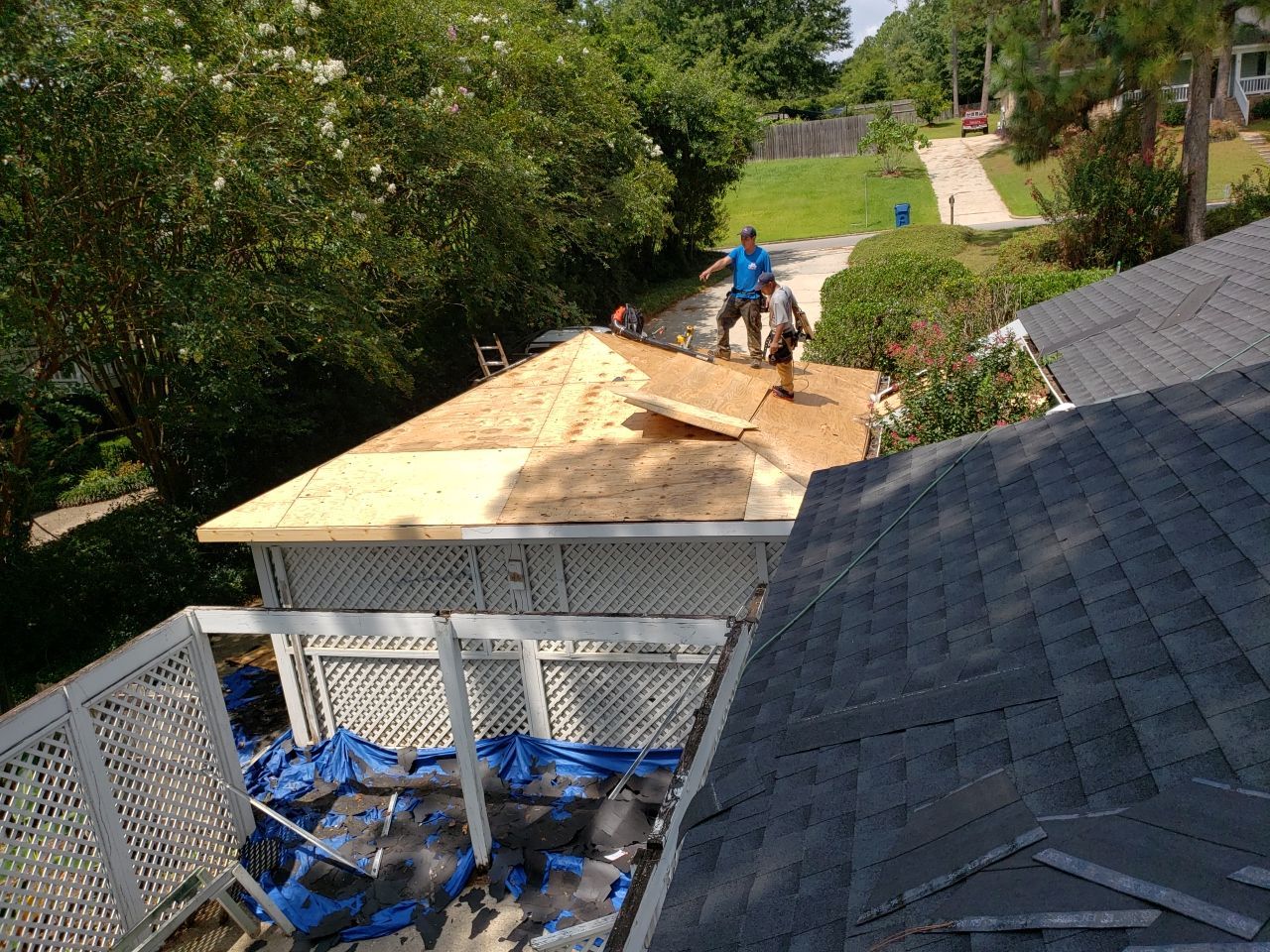 Residential Roofing Installation using Roof Replacement by American Roofing & Construction LLC