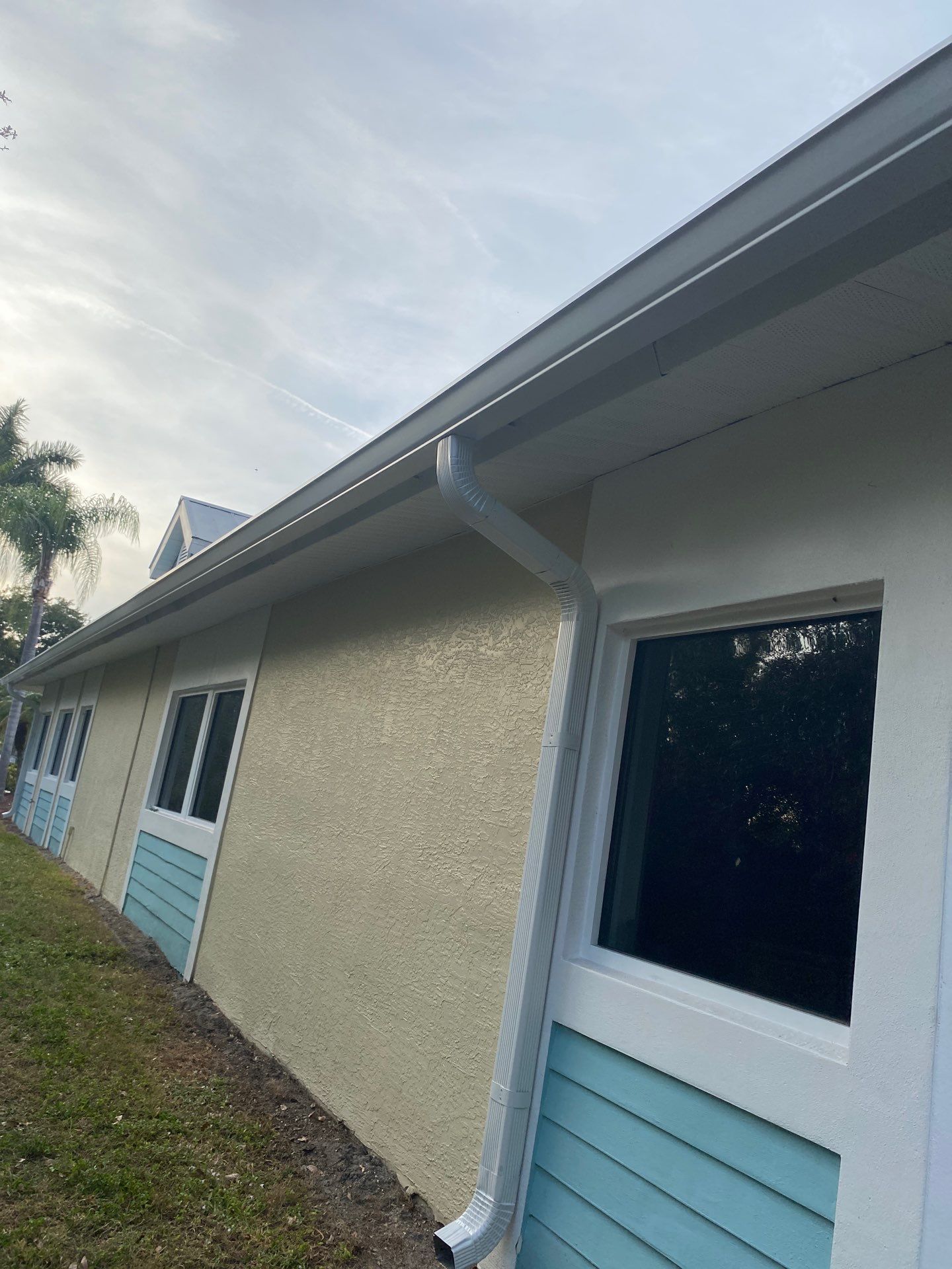 White K-Style Gutters in Fort Myers FL by Gutter Professors