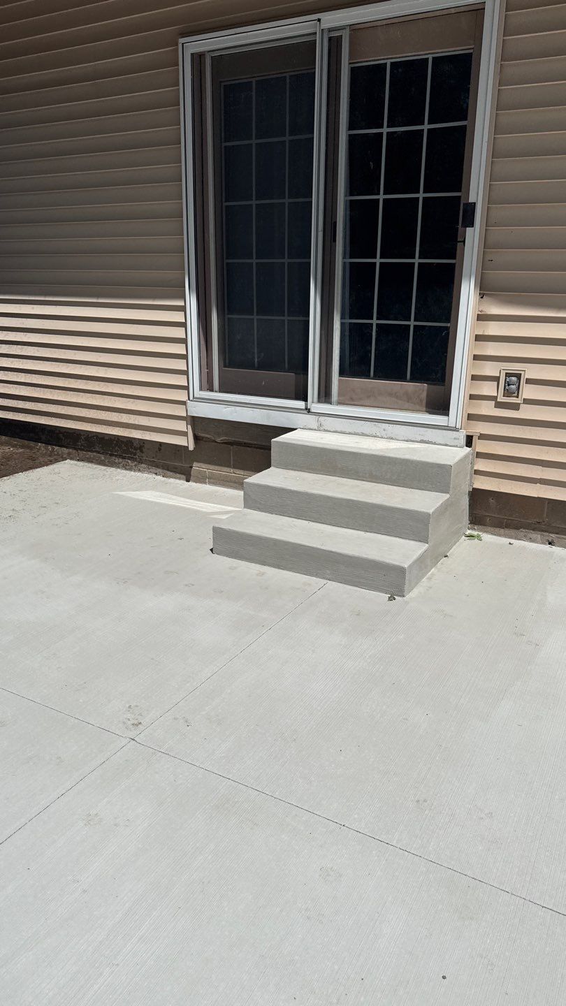 Broom Finished Patio  by NG Masonry & Construction LLC