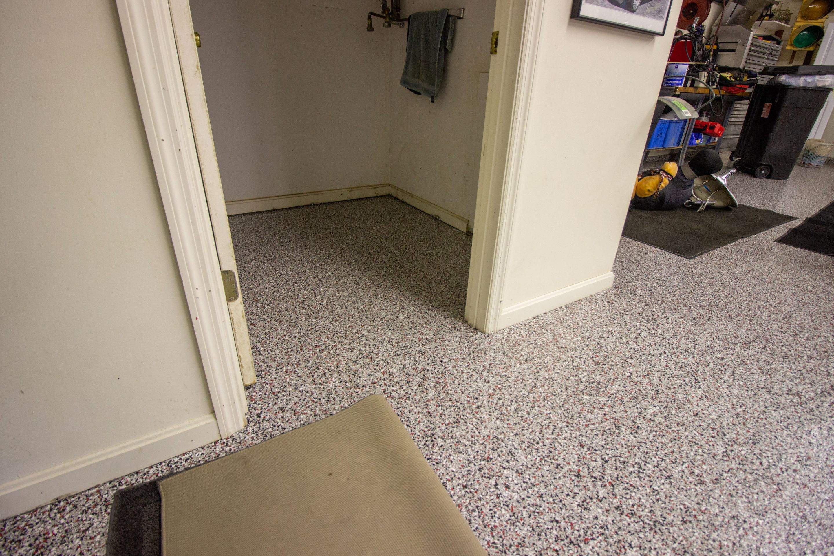 Garage Floor using Desert Sand by Your1DayFloor.com