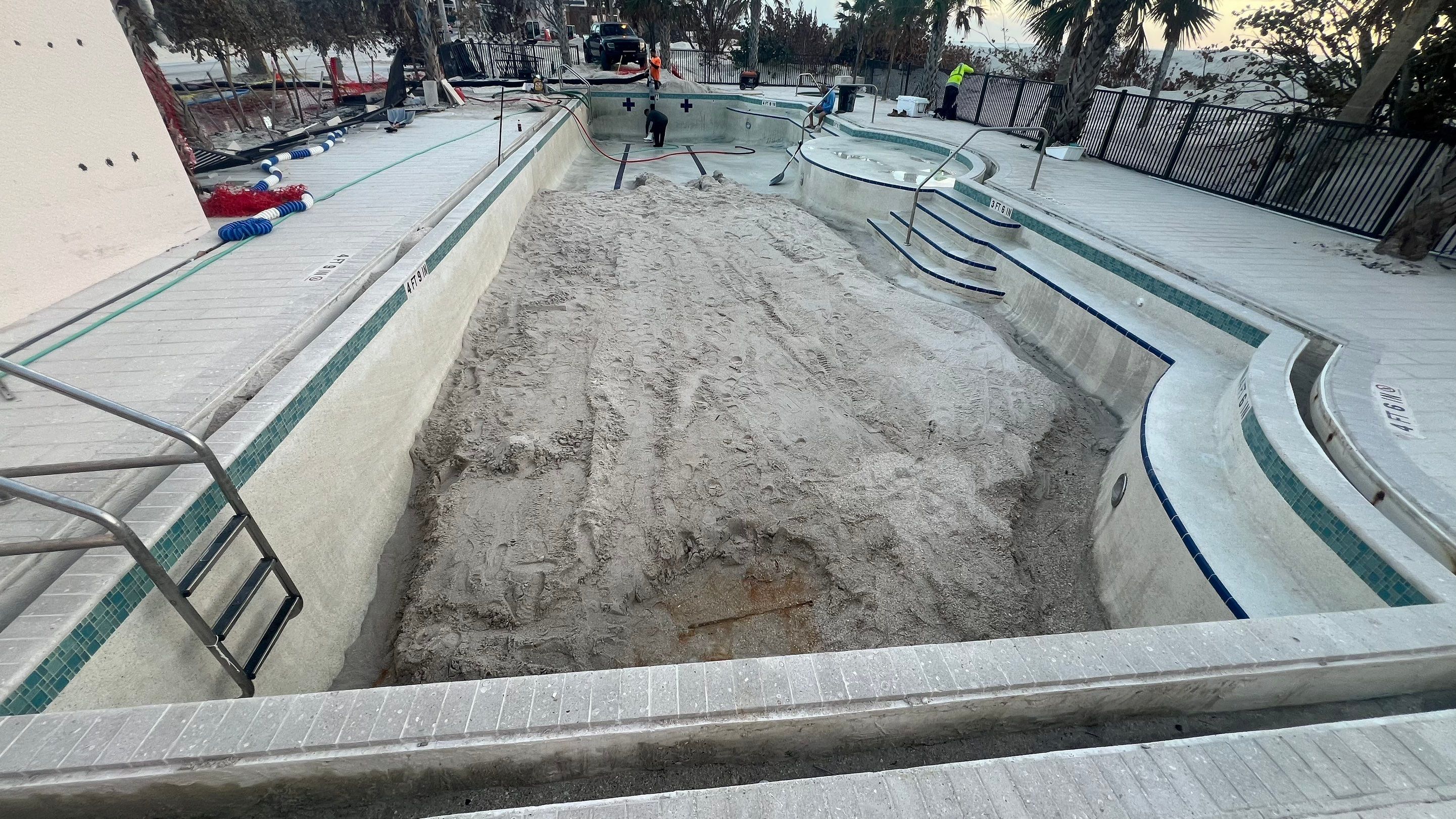 Beachside Community Club Pool Cleanout by APS Power & Water