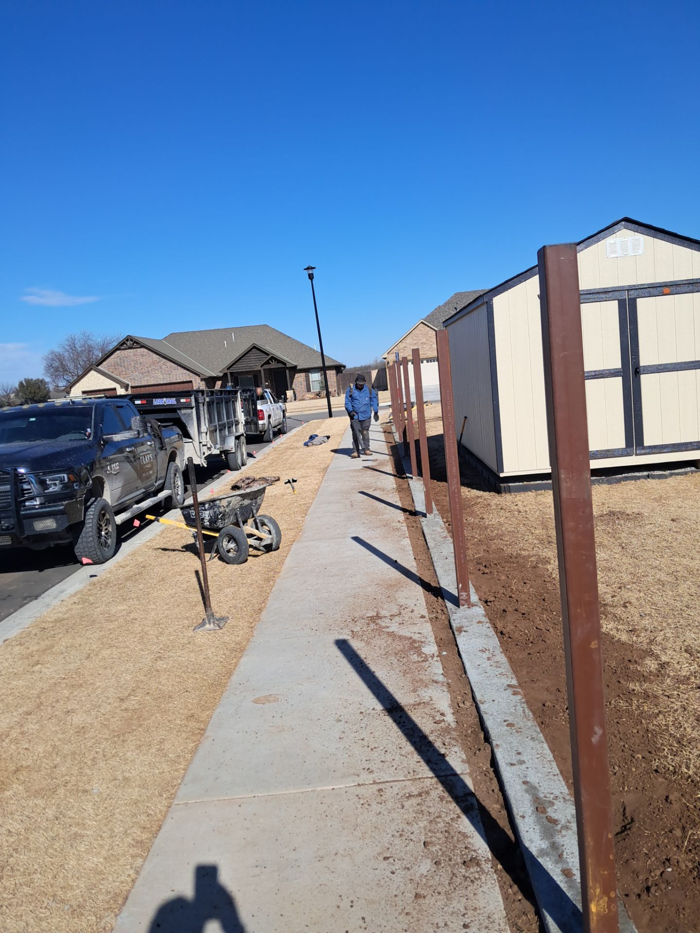 Concrete Sidewalk And Footer by Clays Services Inc