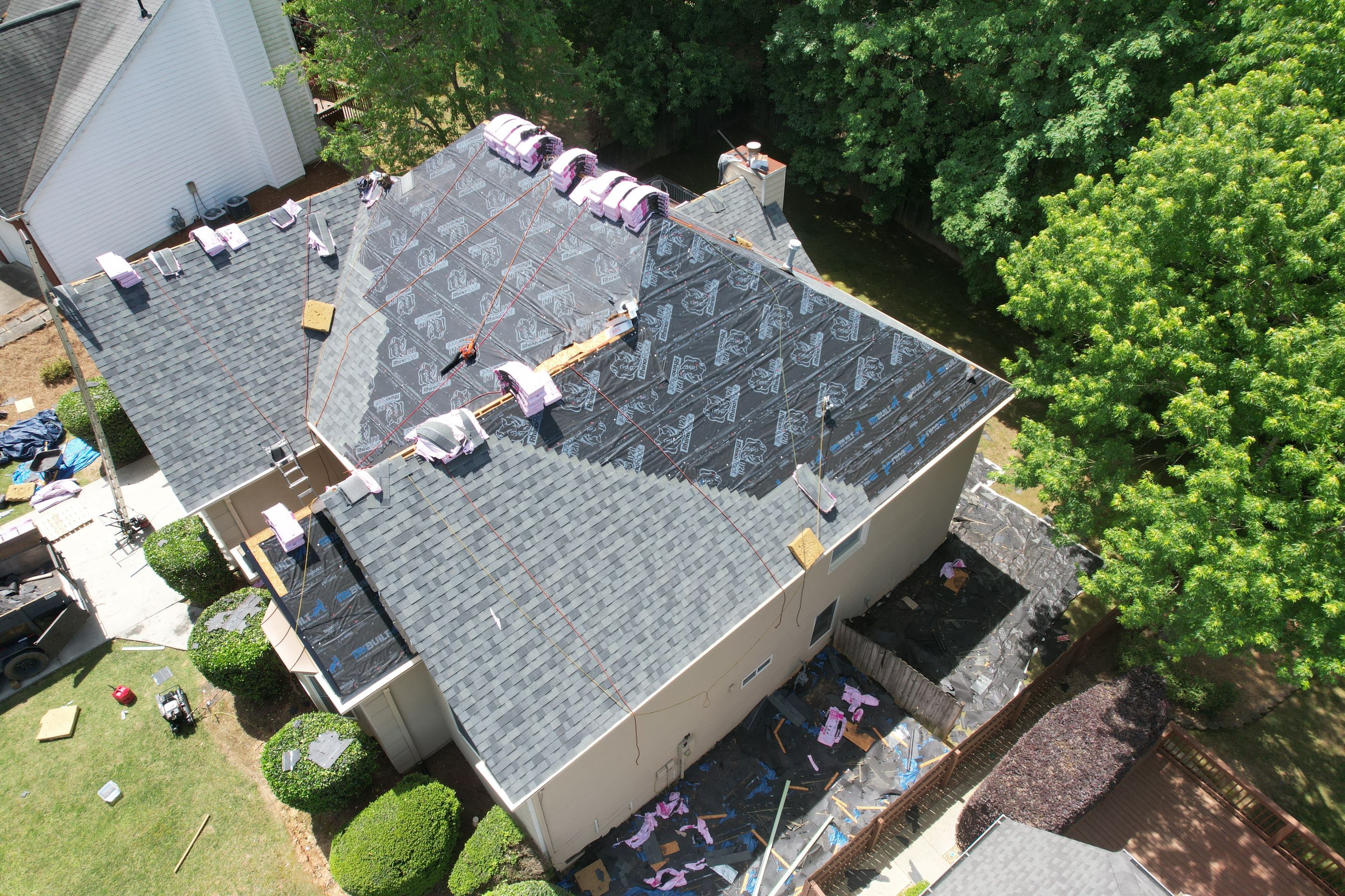 Residential Roof Replacement using Owens Corning Estate Gray by Inspector Roofing and Restoration