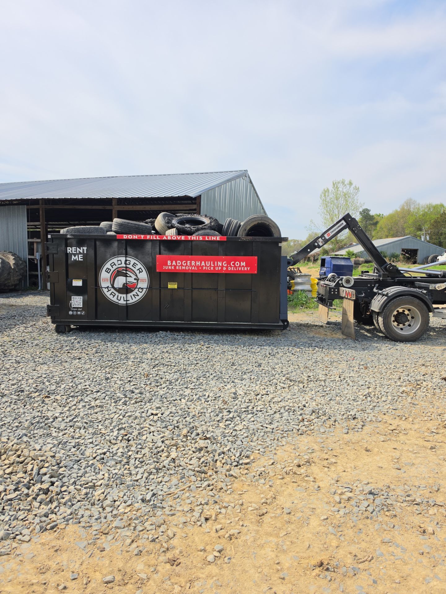 Dumpster Rental Peachland by Badger Hauling