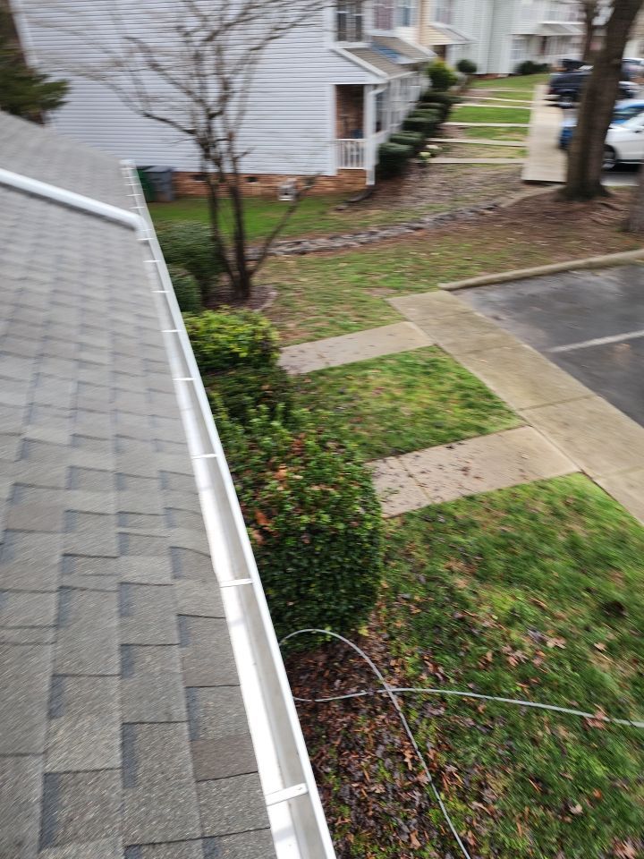 Gutter Cleaning using water by Power Wash Masters LLC