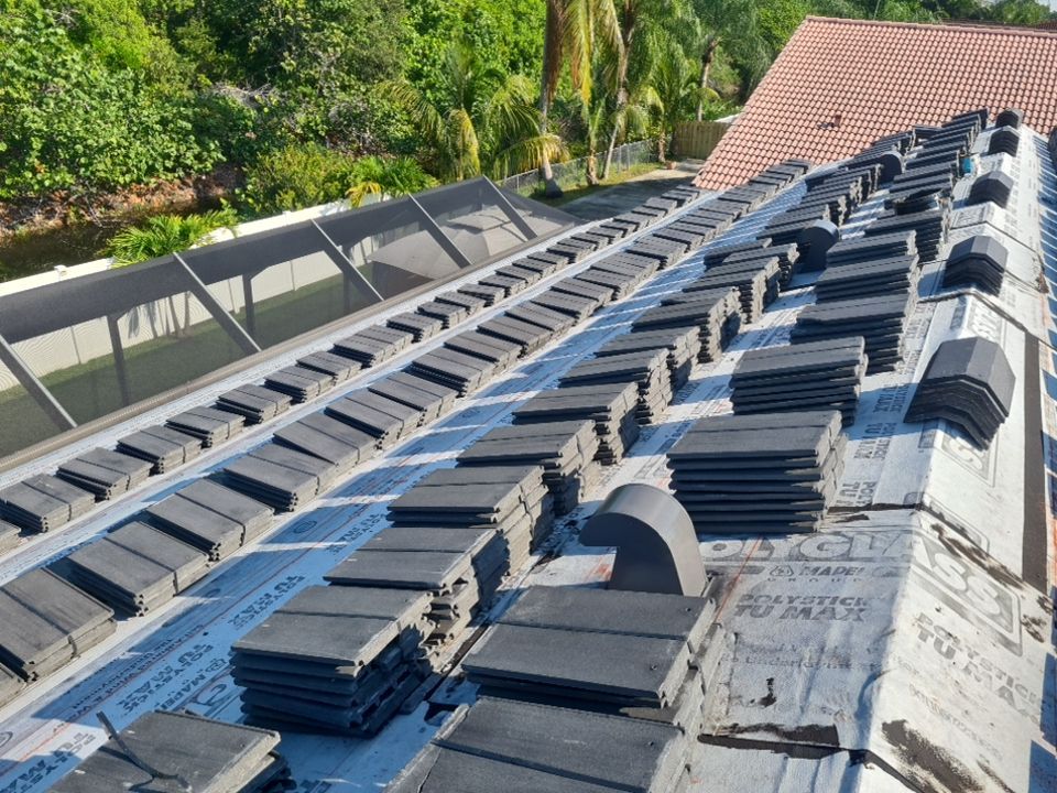 Residential Roofing Installation using Eagle Roofing Tile by BLUES BROTHERS ROOFING