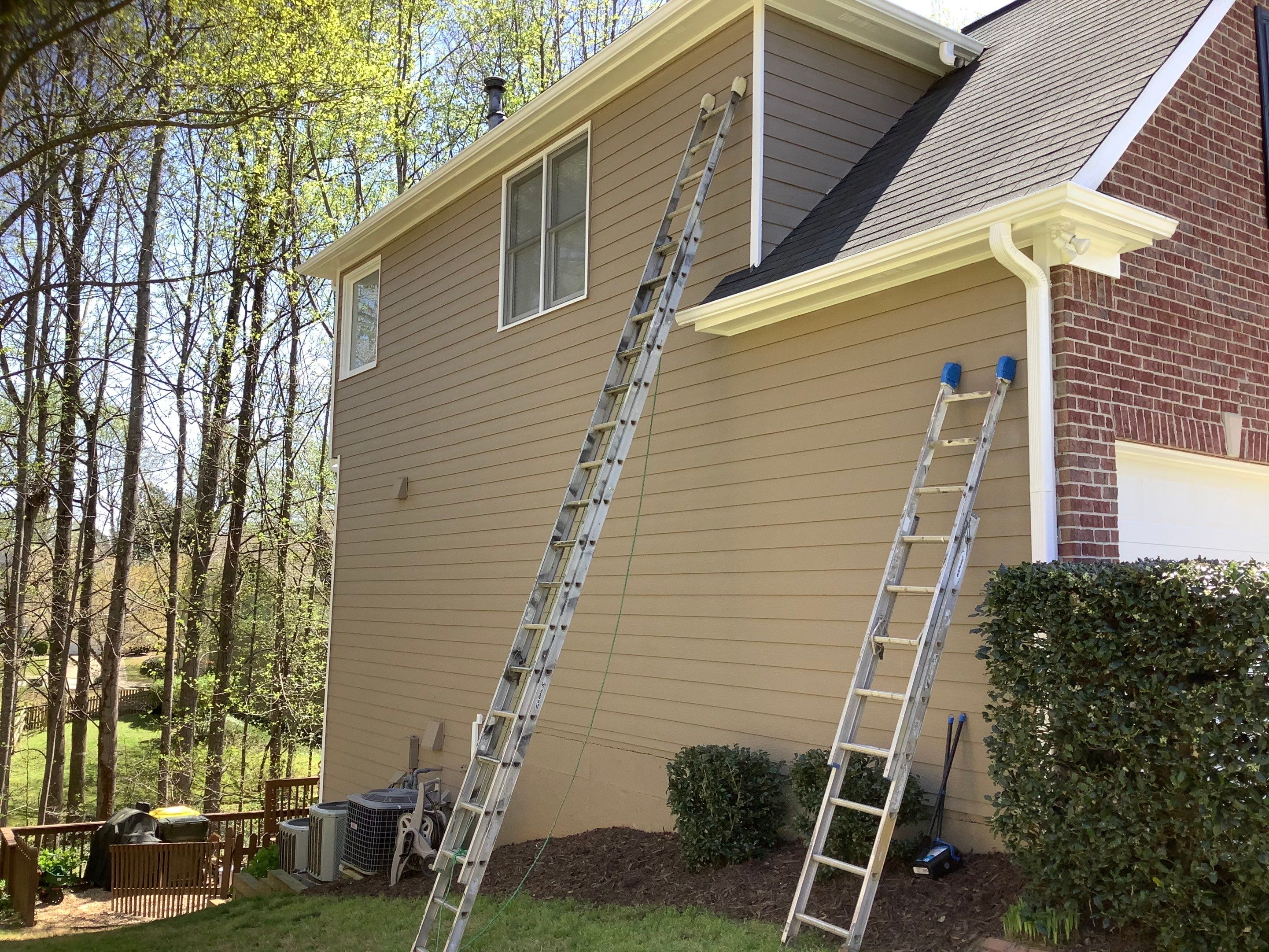 Residential Exterior Painting and Deck Refinishing Project in Kennesaw by Swift Home Renovations