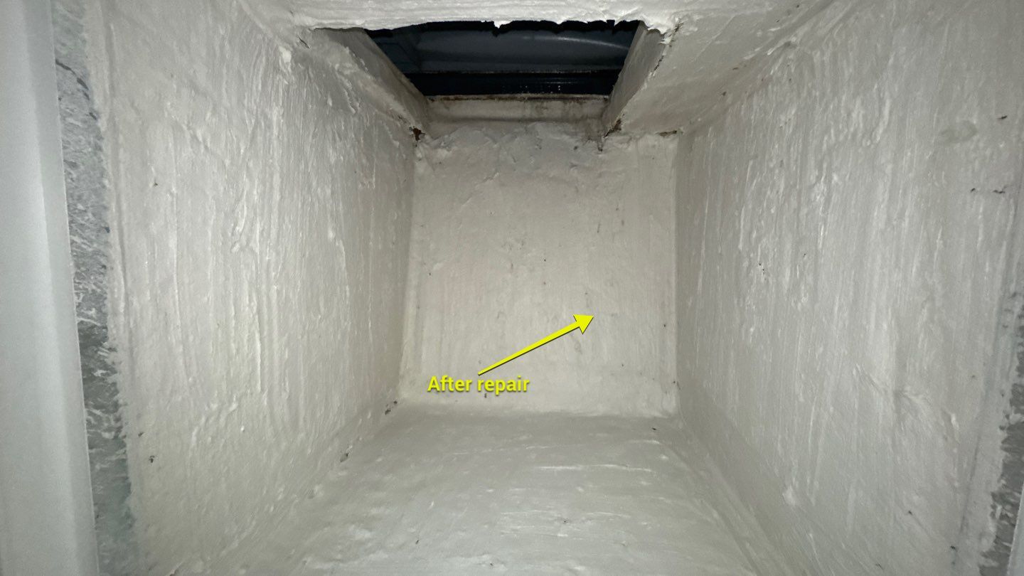 Air Duct and Repairs to Return Box in Groveland by Hygienic Air, Inc