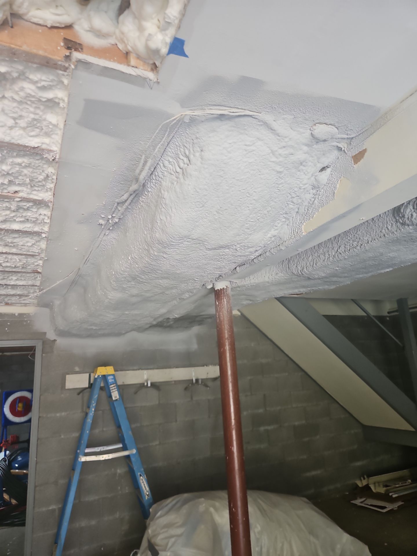 Retrofit using open cell spray foam by NYS Foam & Energy
