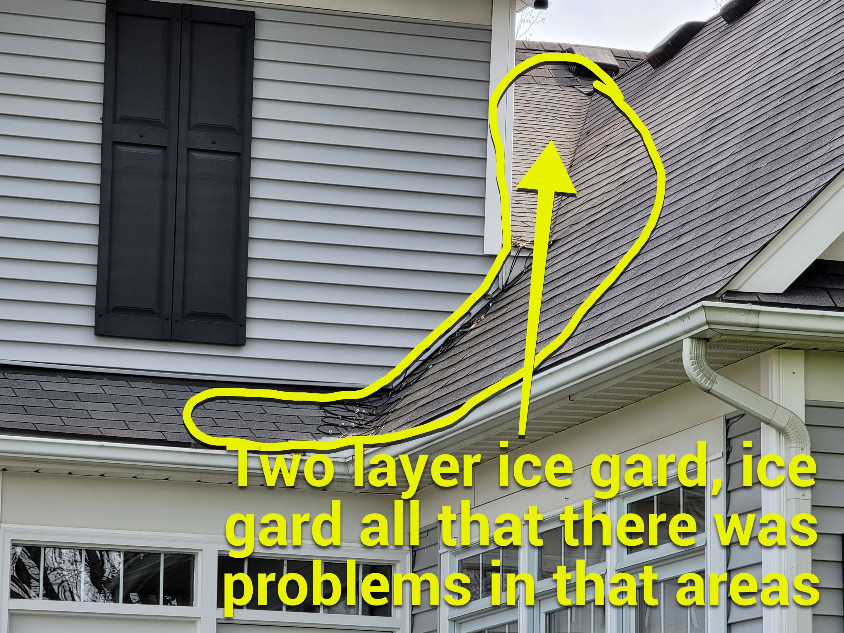 Brand: Atlas Pinnacle Color: Pristine Socthgard Pewter Drip: Black by Eagle Eye Roofing