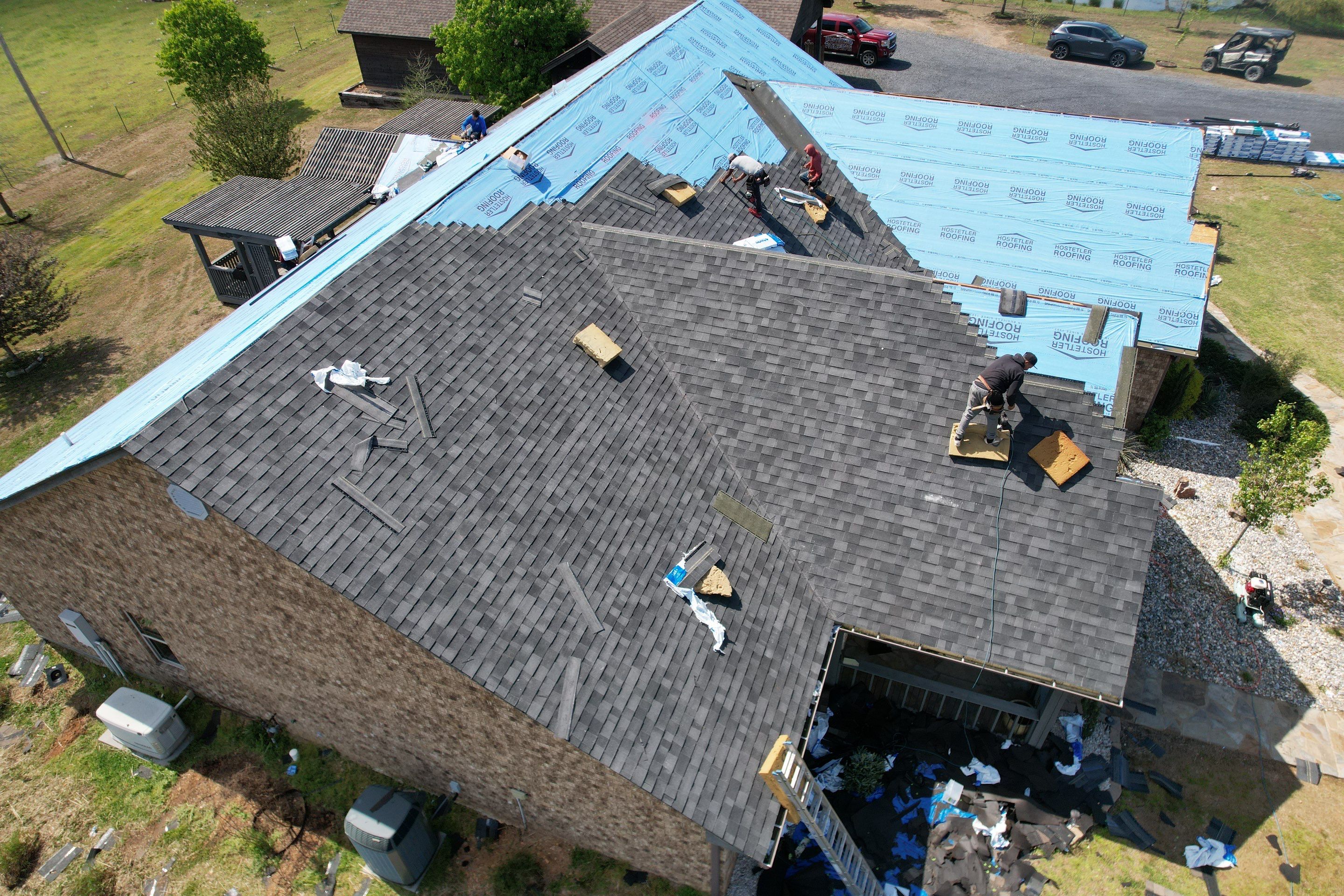 Residential Shingle Reroof using Malarkey Vista by Hostetler Roofing
