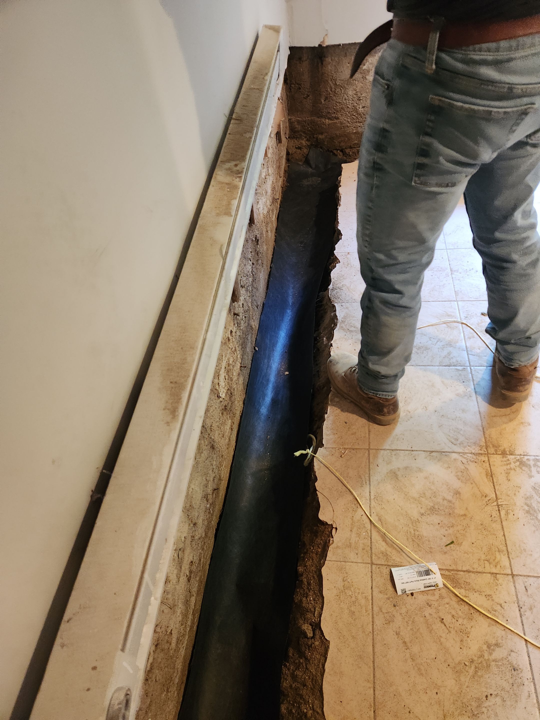 Interior French Drain Newton NJ by Pure Service Pro, LLC 