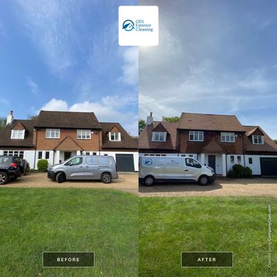 Roof Clean - Moss Removal using Honda 15lpm Low Pressure Washing Machine