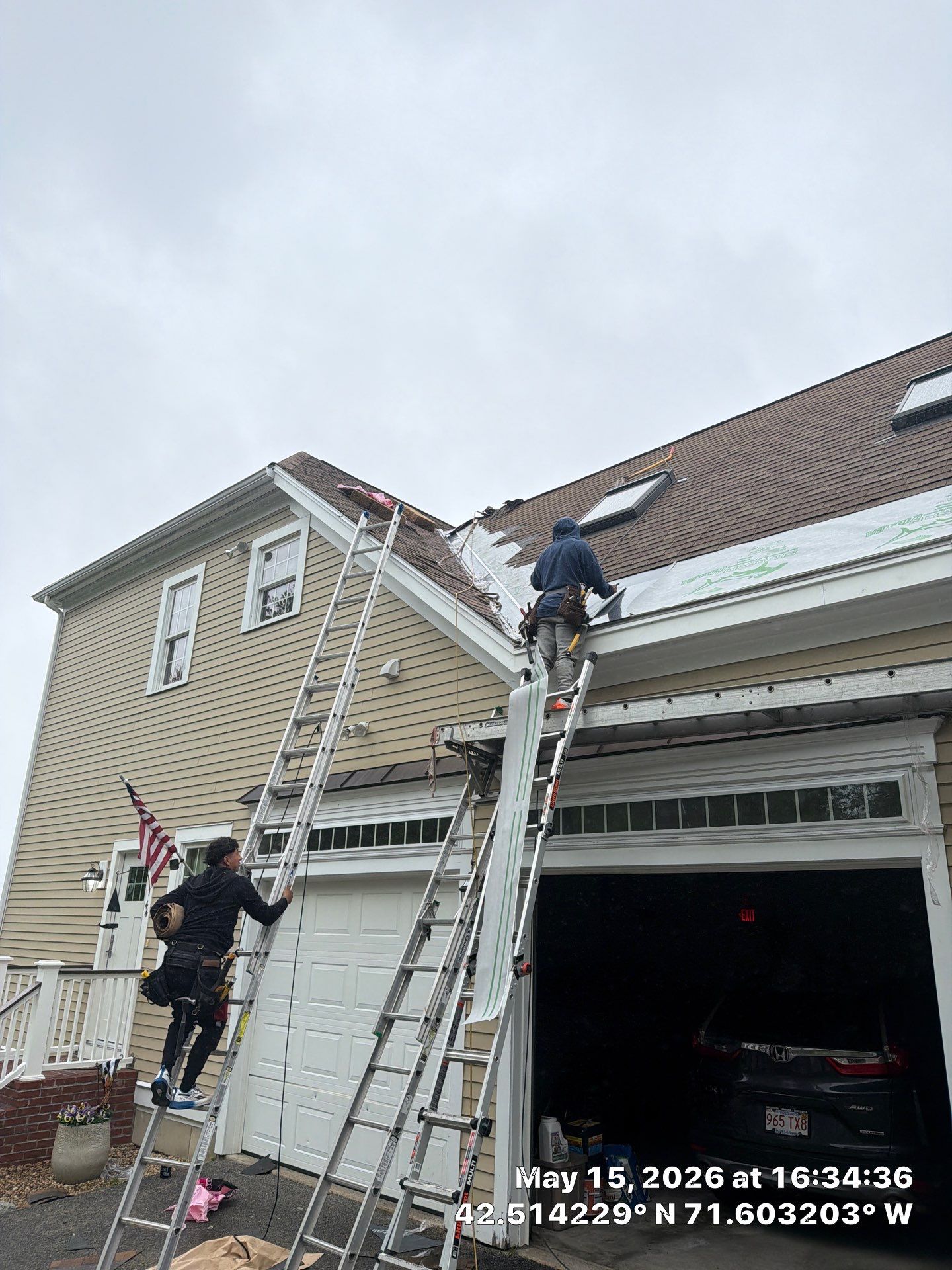 Ice Dam Remediation + EPDM Waterproofing + PVC Trim Restoration by Mighty Dog Roofing of Greater Middlesex County