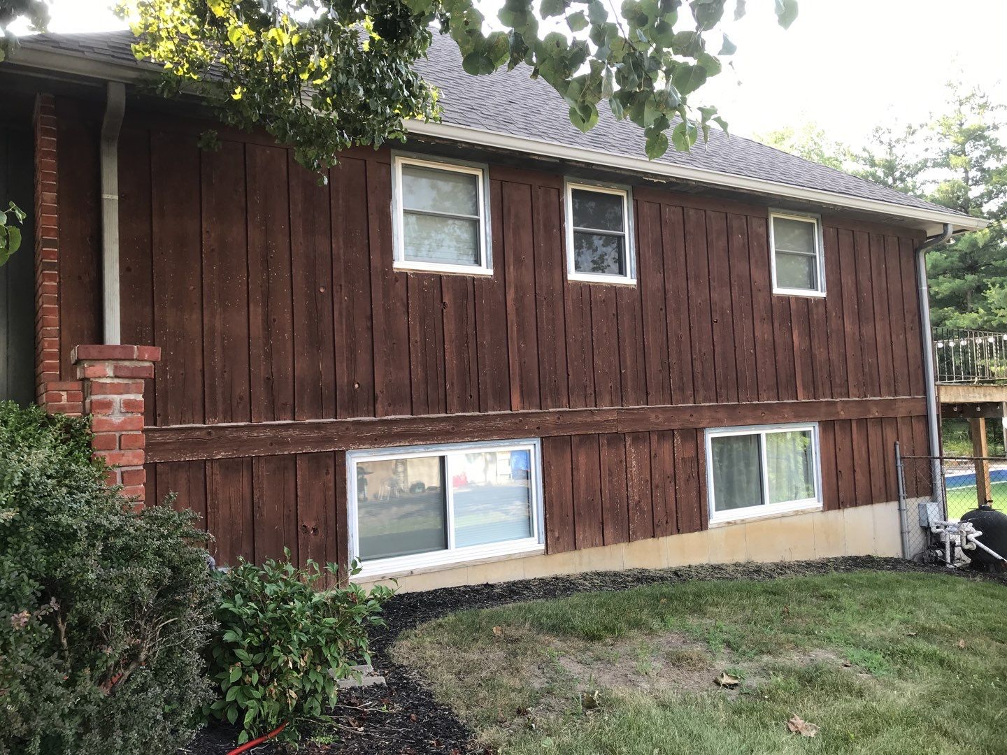 New white siding with Black trim by EEC  Windows, Siding & Roofing 