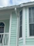 3x4 elbow Downspouts in Sanibel FL by Gutter Professors