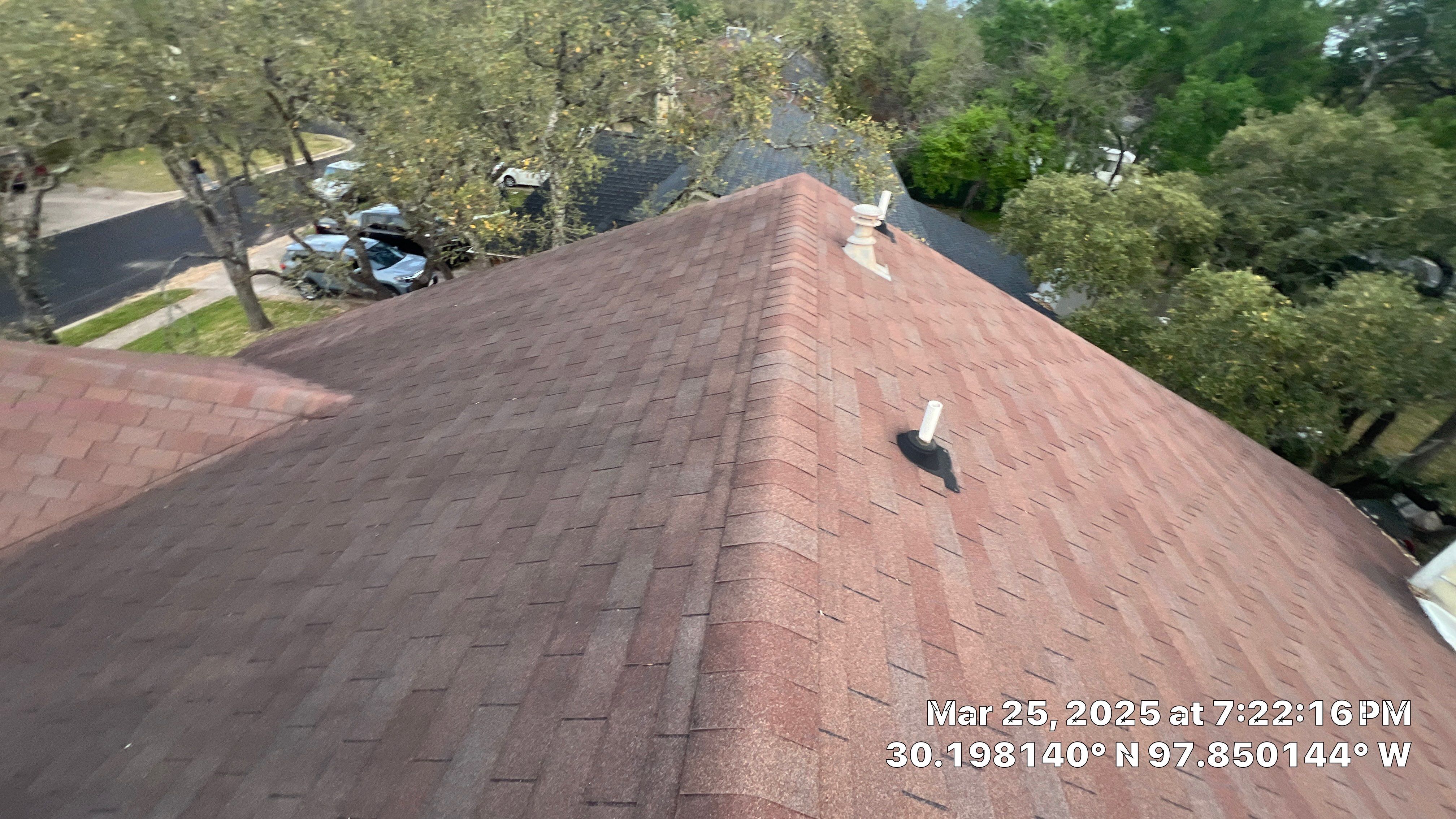 Residential Roofing Replacement and Chimney Flashing Repair in Austin by Caliber Restoration LLC