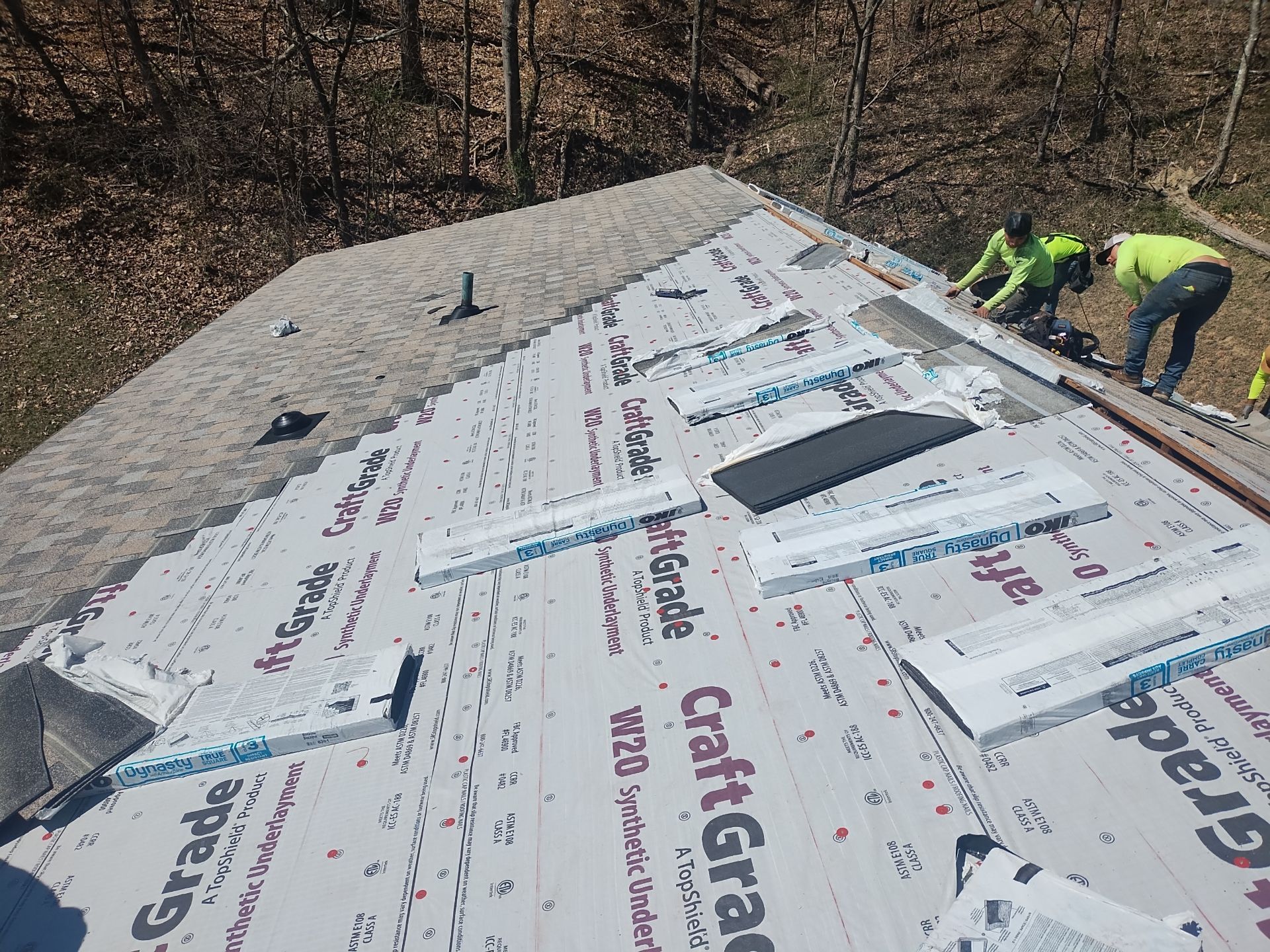 Residential Roofing Installation using Performance Shingles by Mr. Roofer