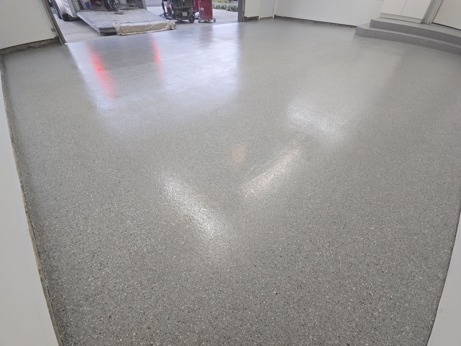 Garage Transformation using Agate Hybrid by Croc Coatings, LLC