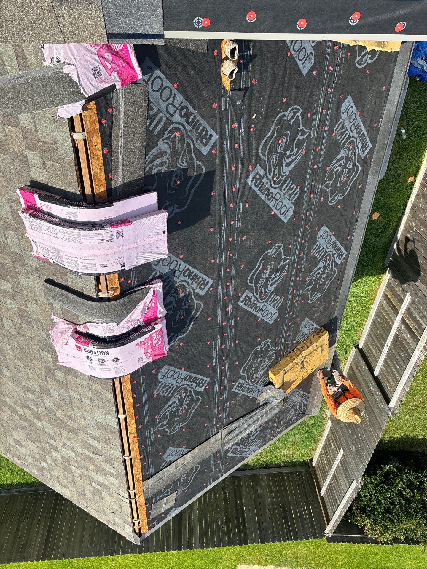 Residential Roofing Installation using Owen's Corning Duration (Lifetime) Shingles by Roof Repair Company
