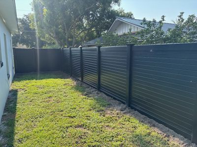 Blackline Vinyl Fence Installation