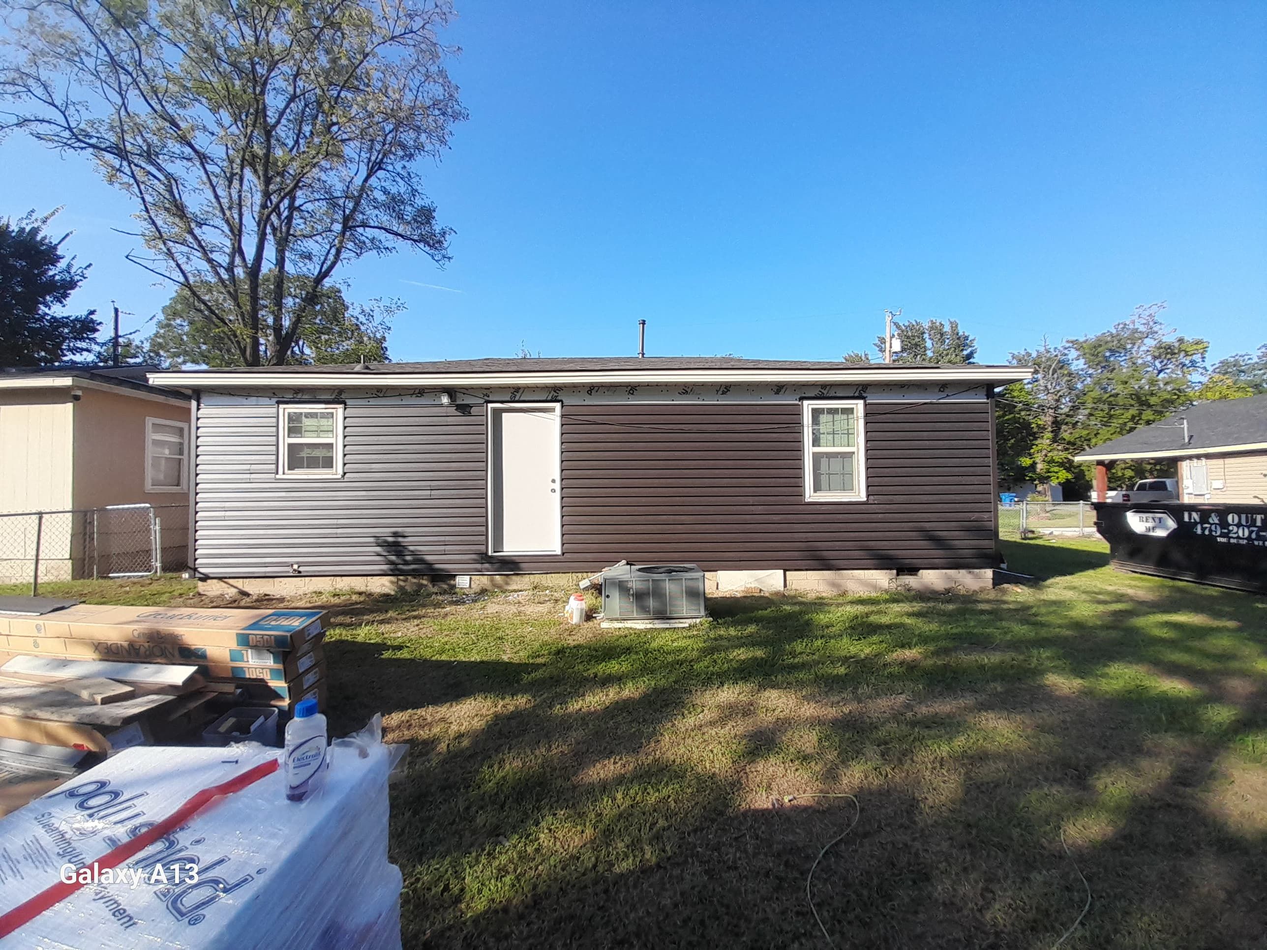 Hail damage & tornado damage restoration.  by In & Out Construction & Remodeling, LLC