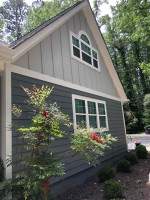 Siding Installation using JH Batten Smooth and JH Cedarmill Plank STMT by ExteriorPros