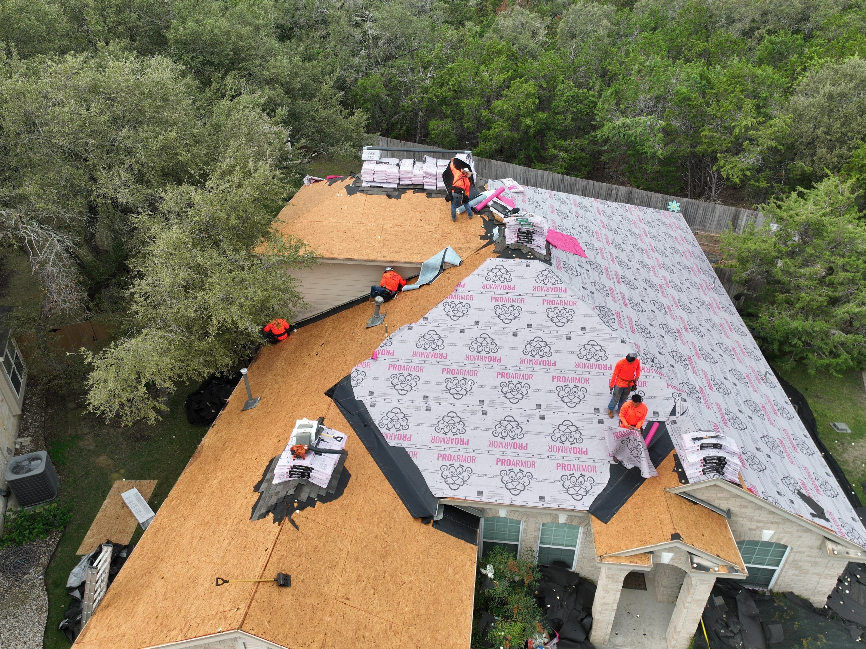 Residential Roof Replacement using Owens Corning Duration Shingles - Onyx Black by Premier Roofing and Contracting