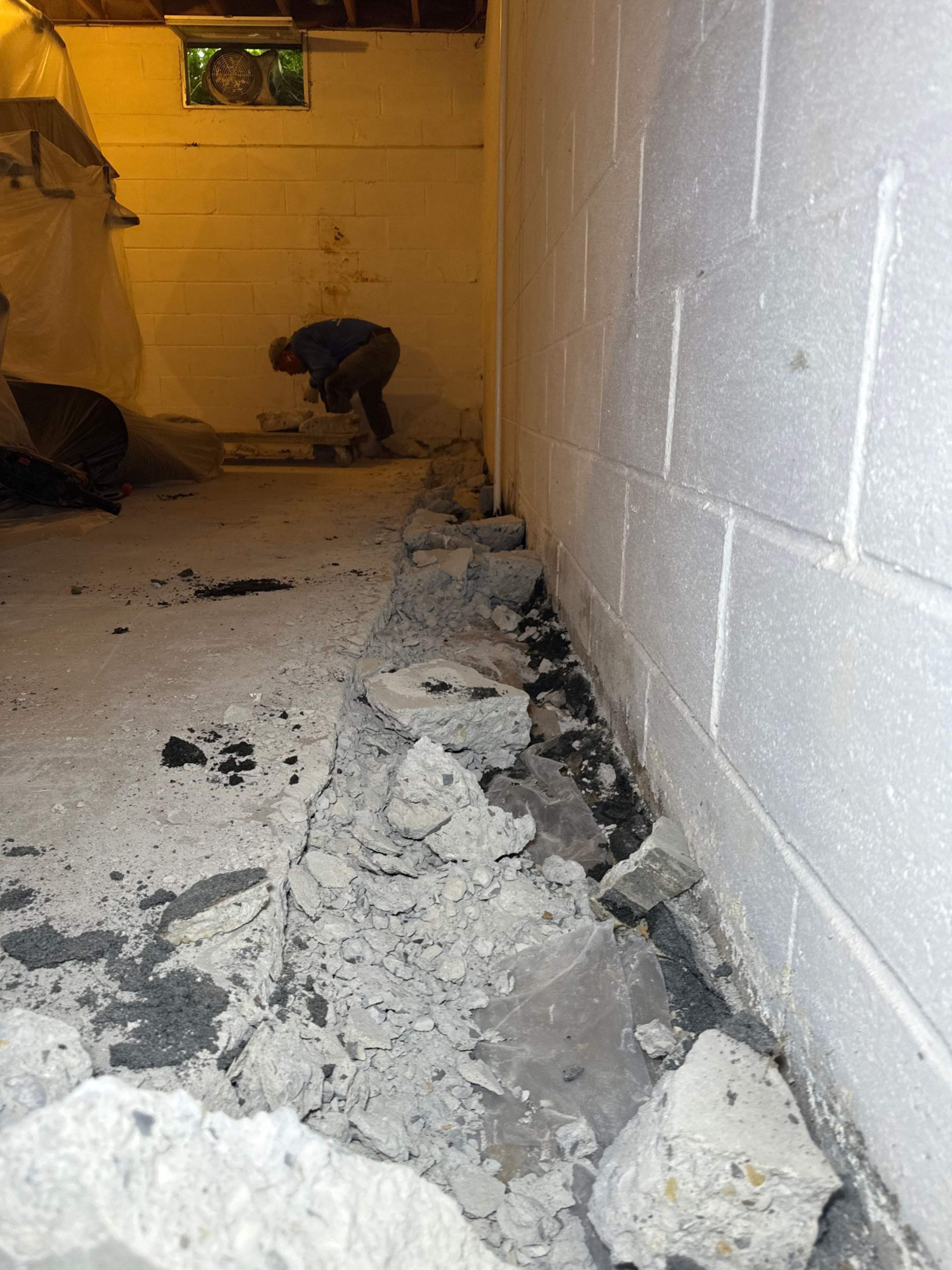 Interior French Drain in Mountain Lakes, NJ by Pure Service Pro, LLC 