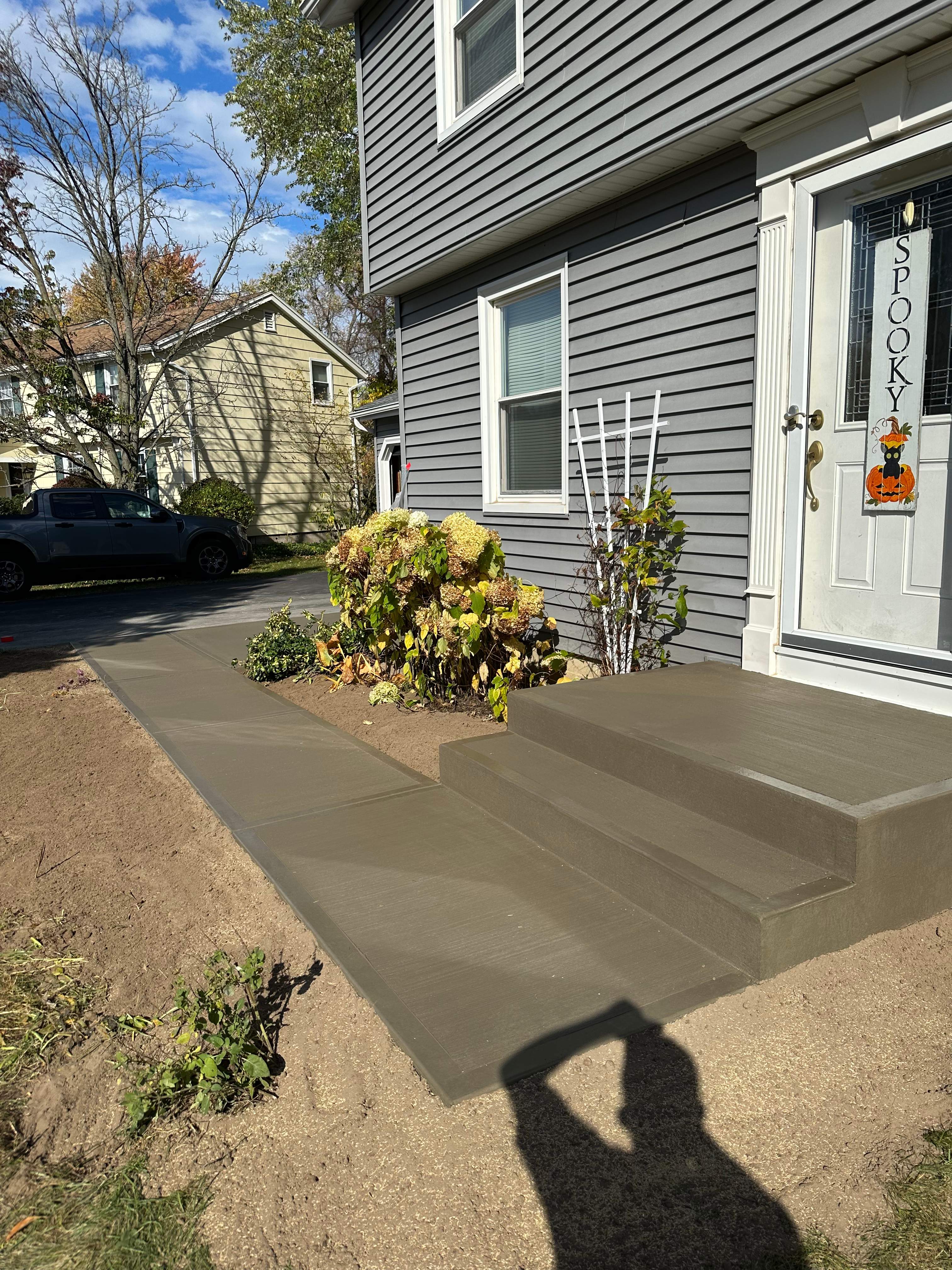 Broom Finish Walkway and Porch  by NG Masonry & Construction LLC