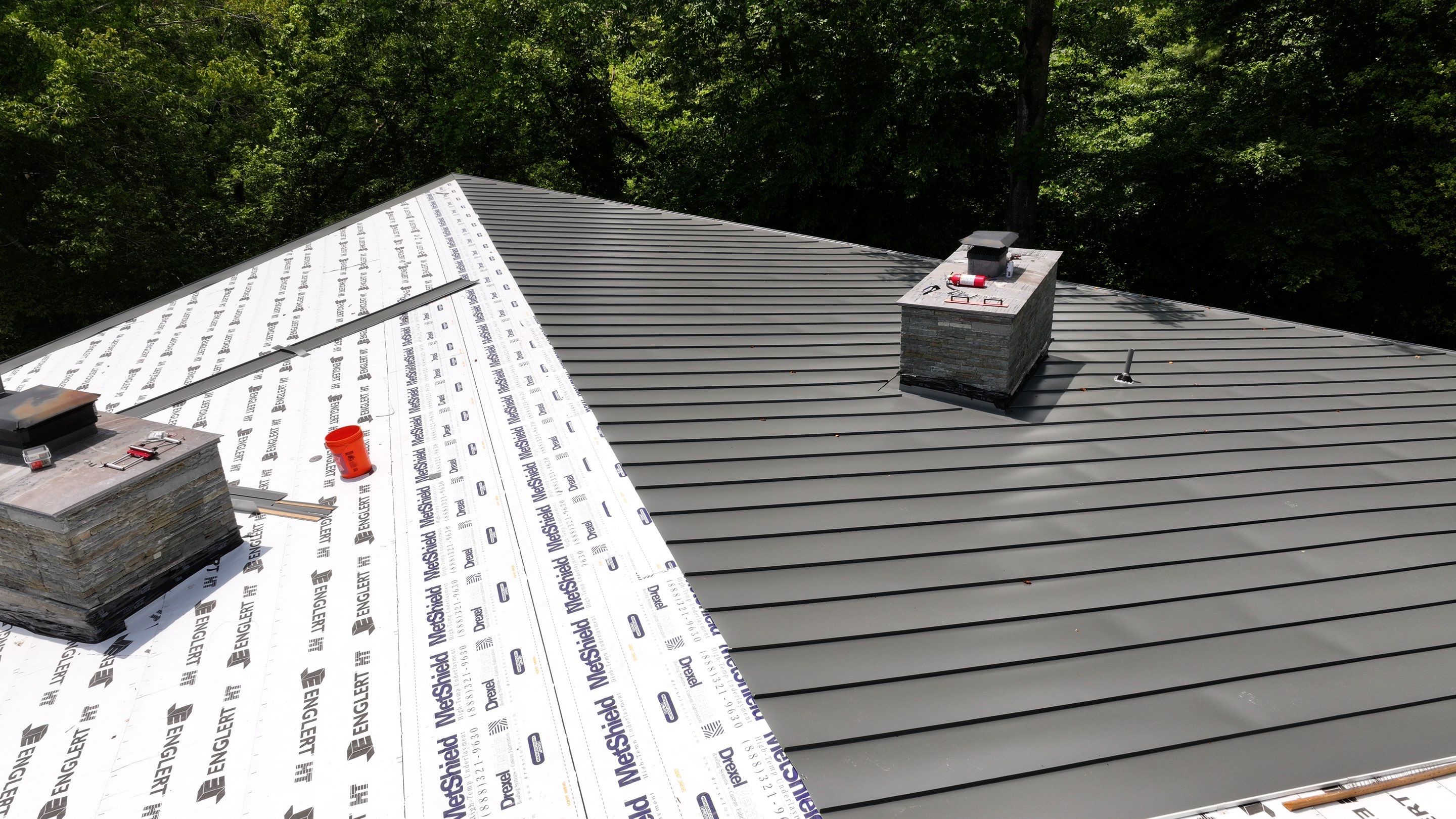 Modern Standing Seam Metal Roof Installation in McLean by American Home Contractors