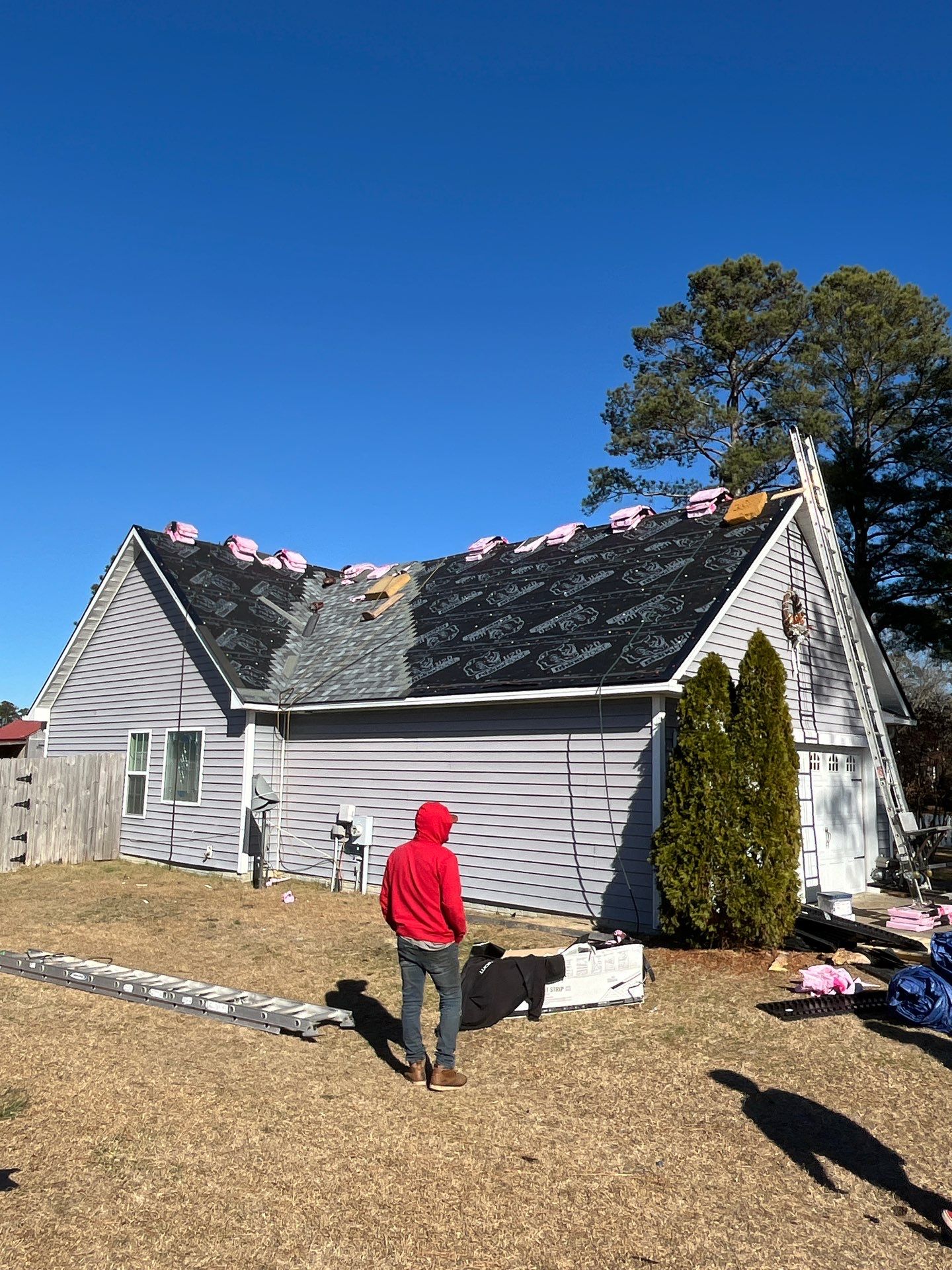 Owens Corning Slatestone Gray Shingles by Karcher Roofing & Construction