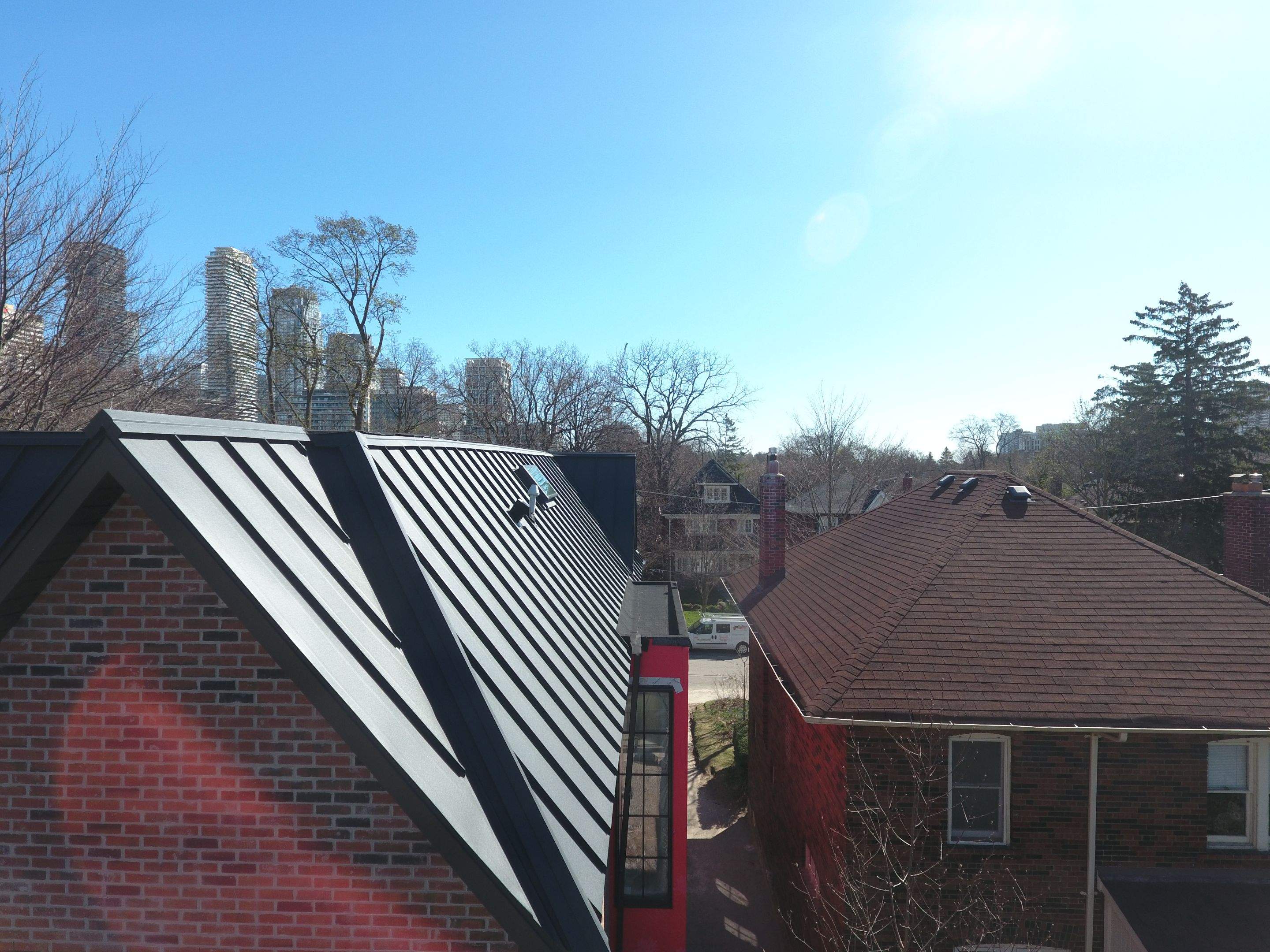 New Home Construction using 24 Ga Standing Seam Metal by Jay Carter Roofing & Sheet Metal