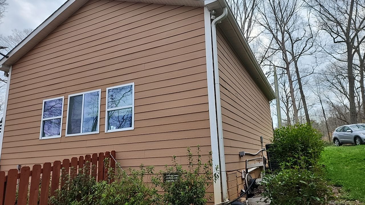 House Wash using cleaner by Power Wash Masters LLC