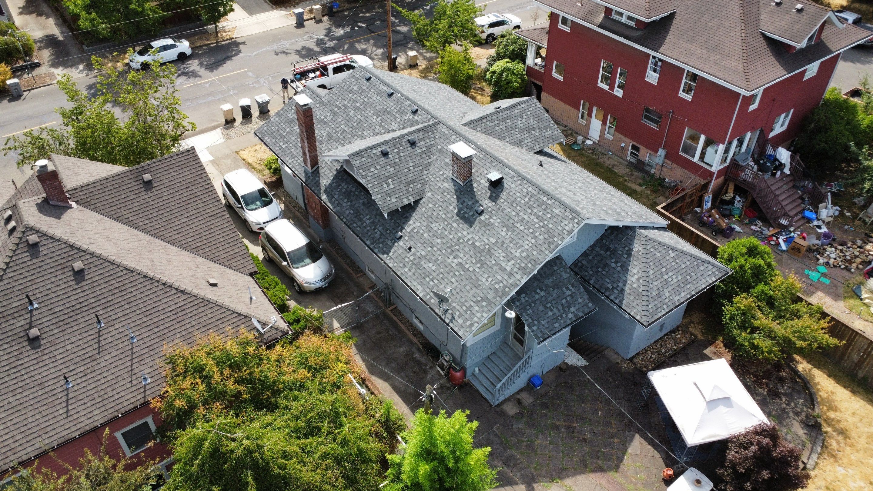 Residential Roofing Installation using IKO Dynasty (Color: Summit Grey) by Orezona Building & Roofing Company, Inc.