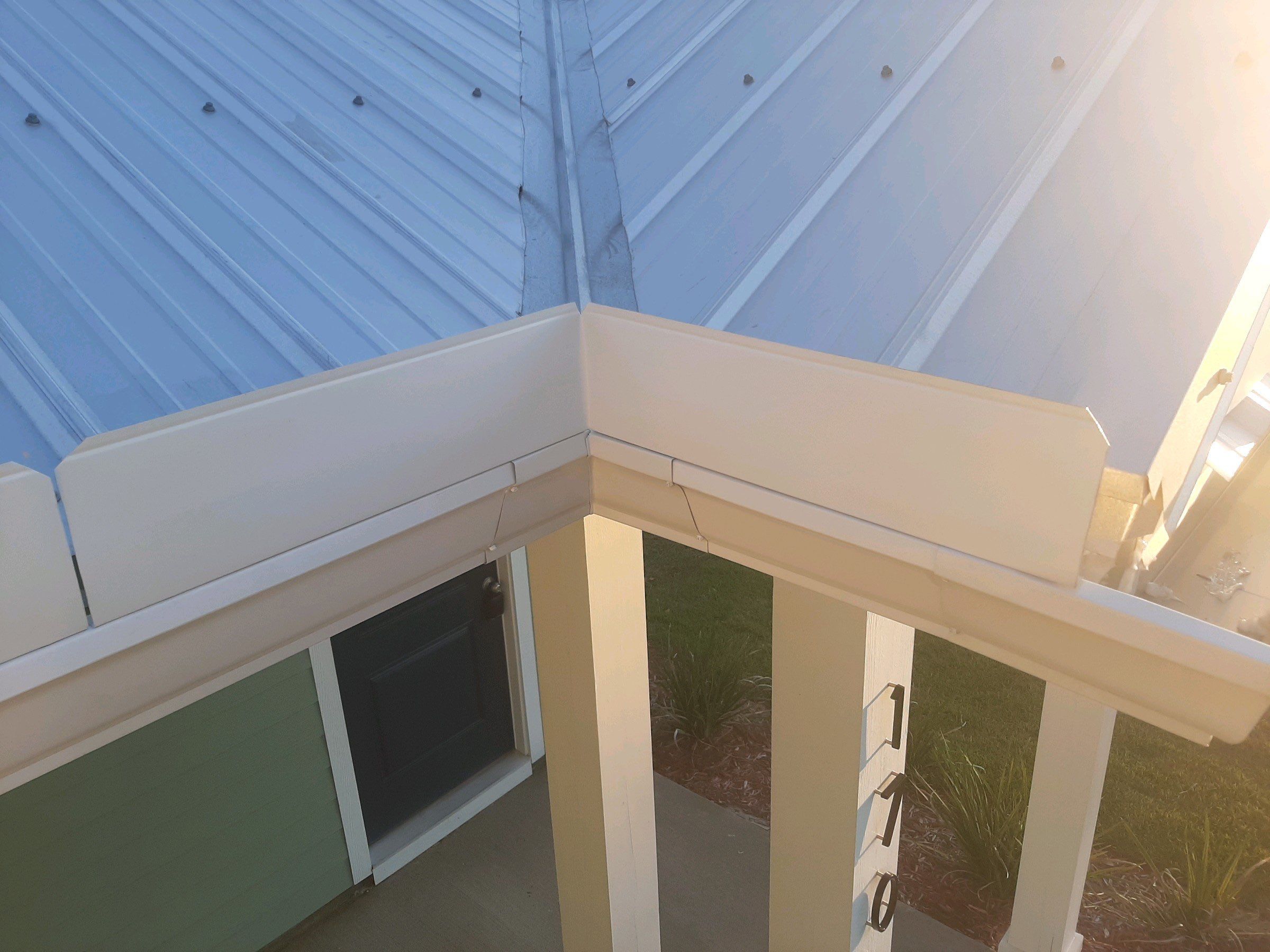 White K-Style Gutter Installation by Gutter Professors