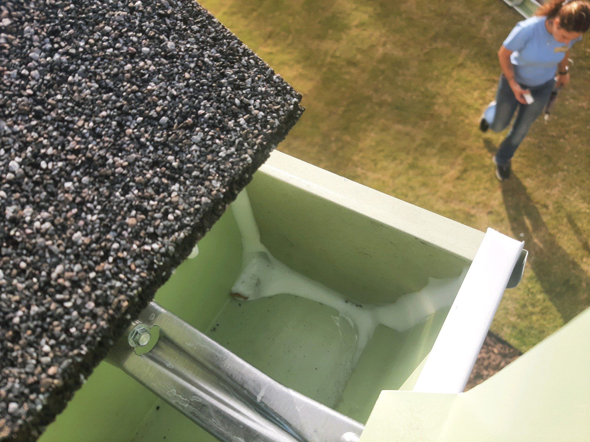 Gutter Installation using K-Style Seamless Gutters by Gutter Professors