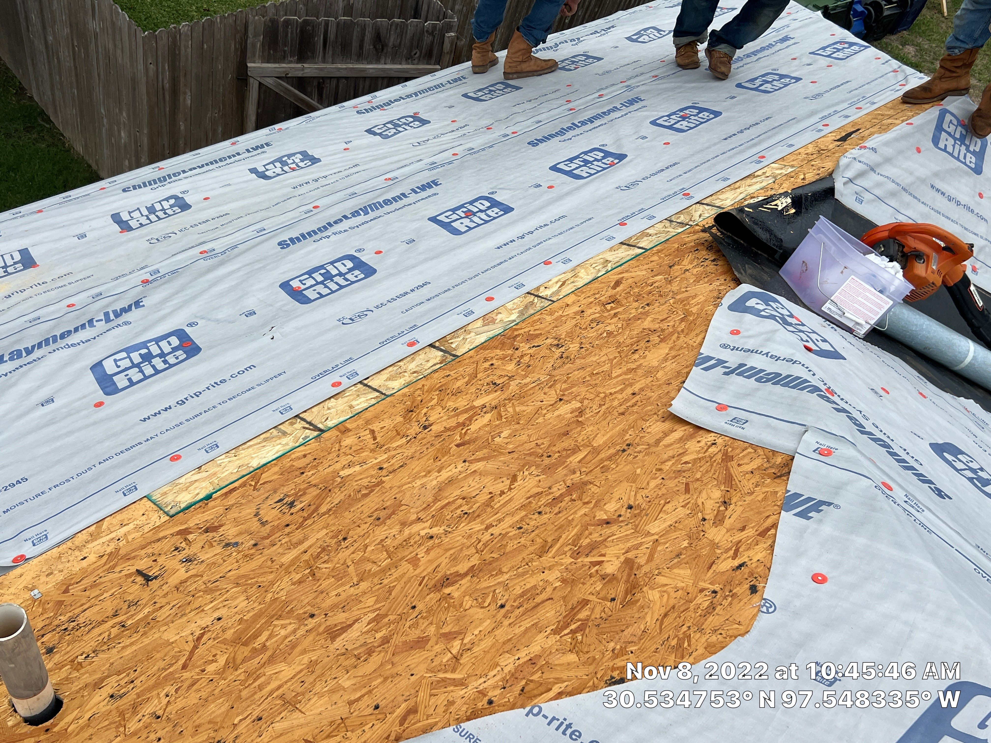 Residential Roof Replacement and Decking Installation in Hutto by Caliber Restoration LLC