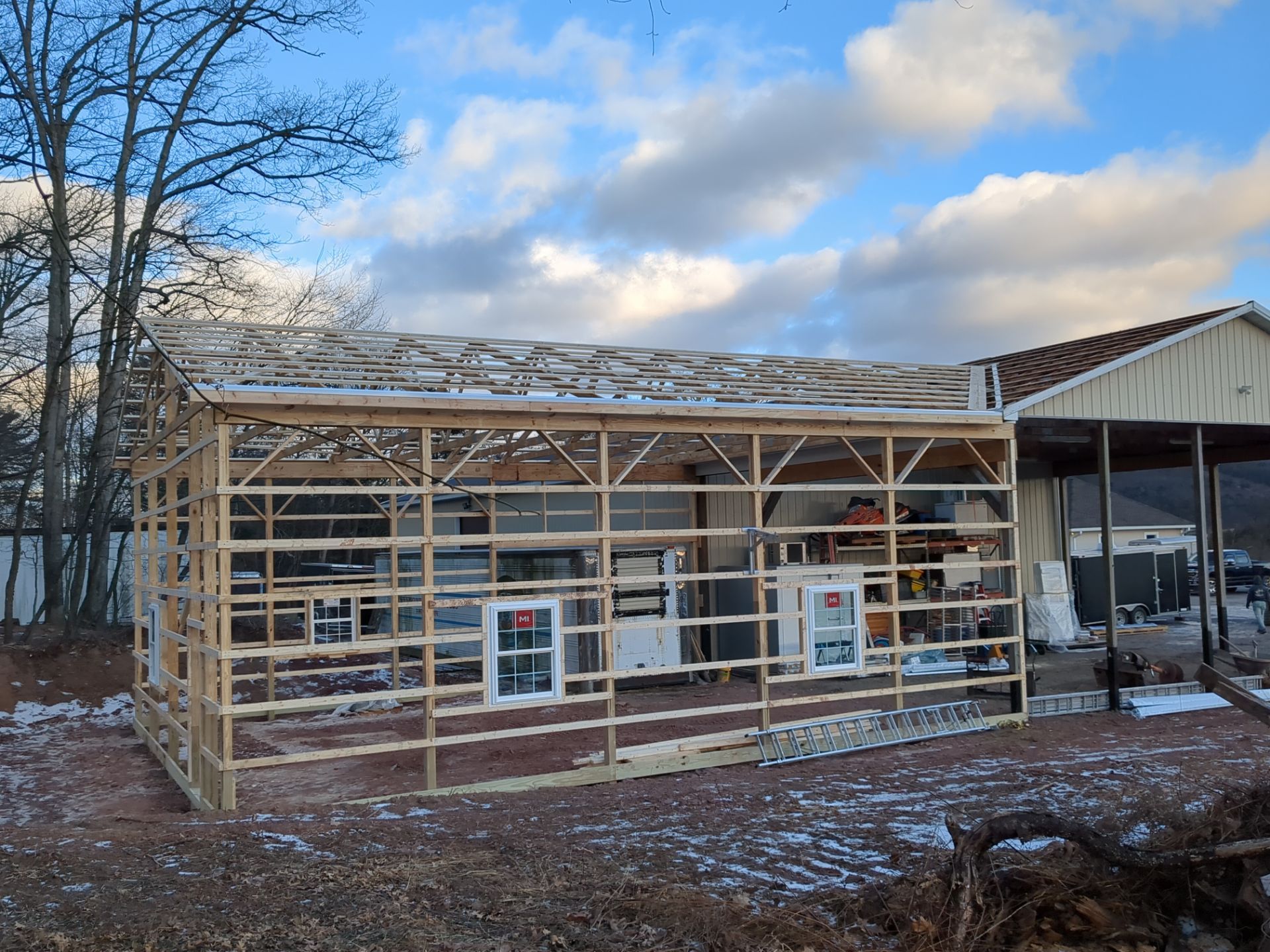 Pole Barn addittion by Esh Builders