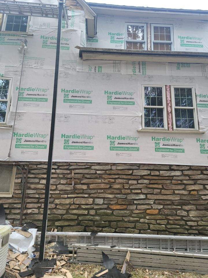 Siding Installation using James Hardie by UBrothers Construction